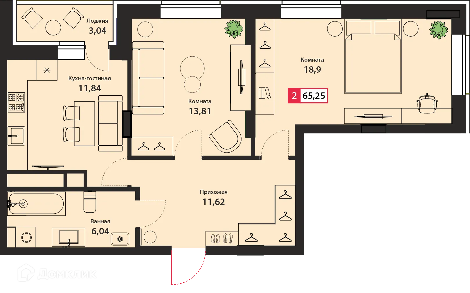 Фото квартиры в ЖК ДОМ «ДИАДЕМА»
