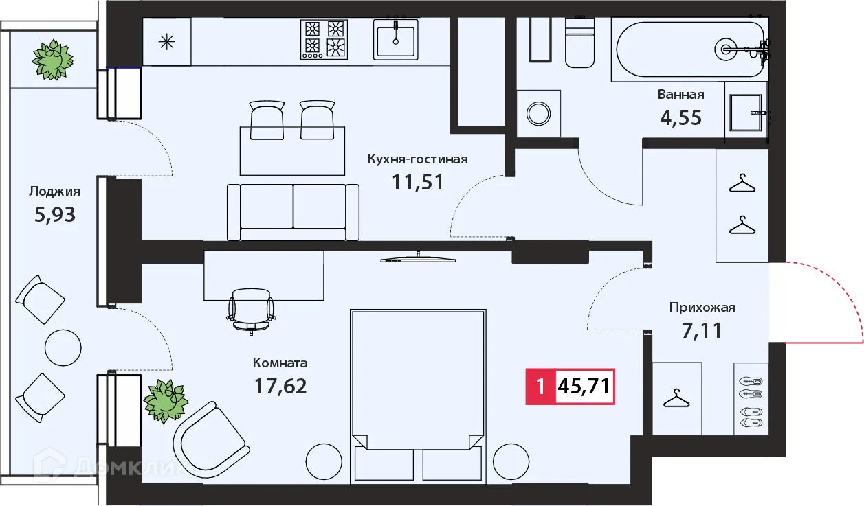 Фото квартиры в ЖК ДОМ «ДИАДЕМА»