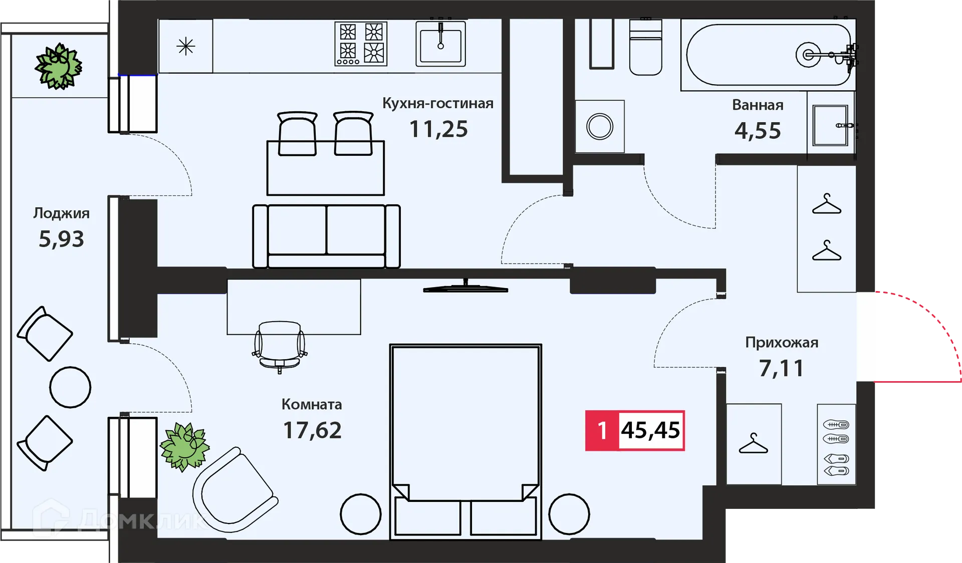Фото квартиры в ЖК ДОМ «ДИАДЕМА»