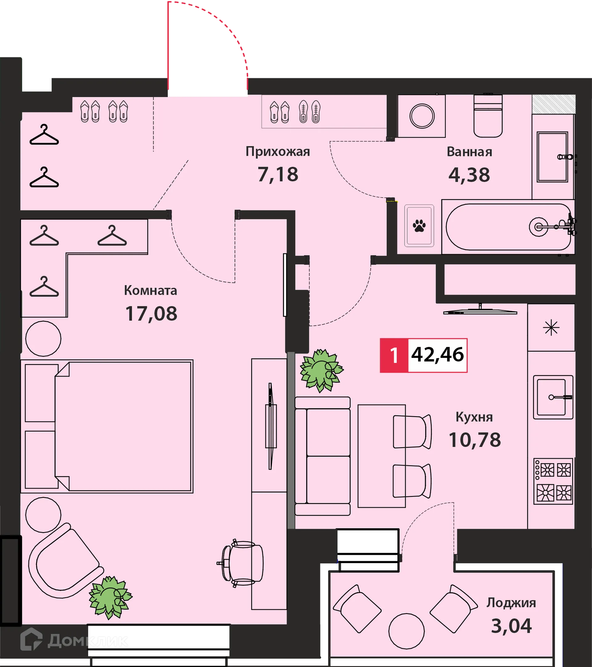 Фото квартиры в ЖК ДОМ «ДИАДЕМА»