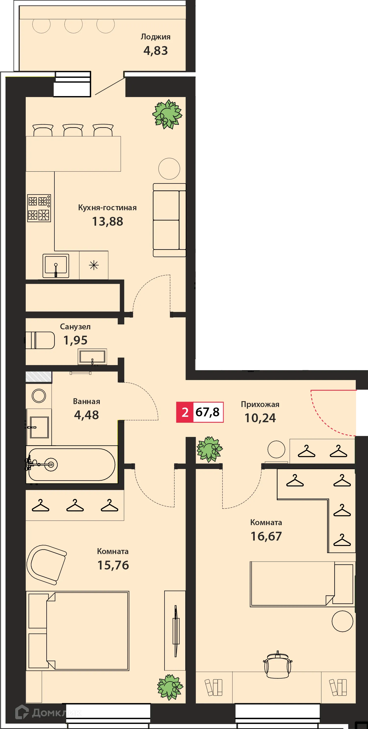 Фото квартиры в ЖК ДОМ «ДИАДЕМА»