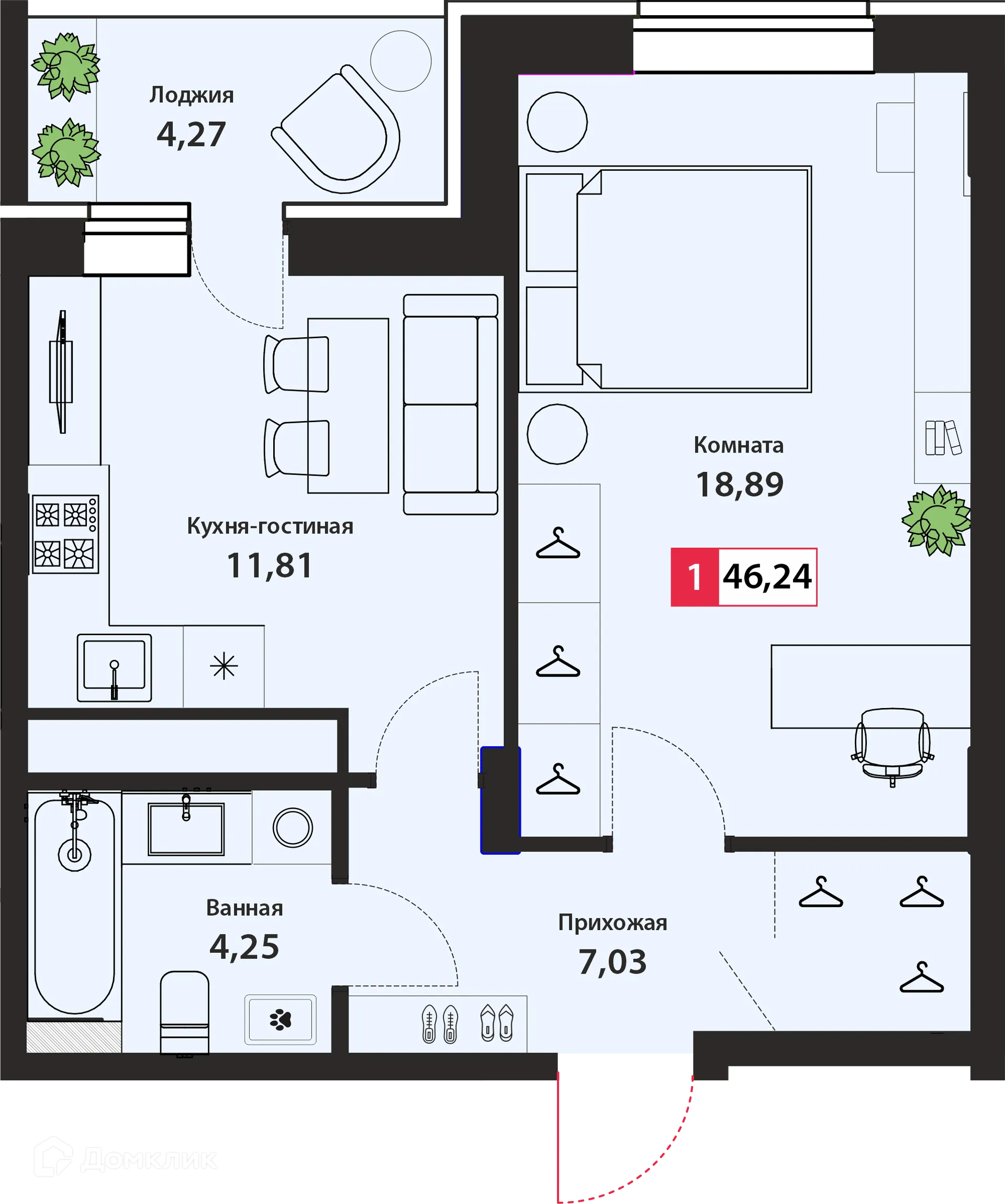 Фото квартиры в ЖК ДОМ «ДИАДЕМА»