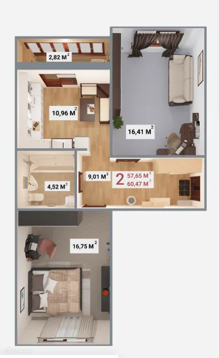 Фото квартиры в ЖК "Южная равнина"