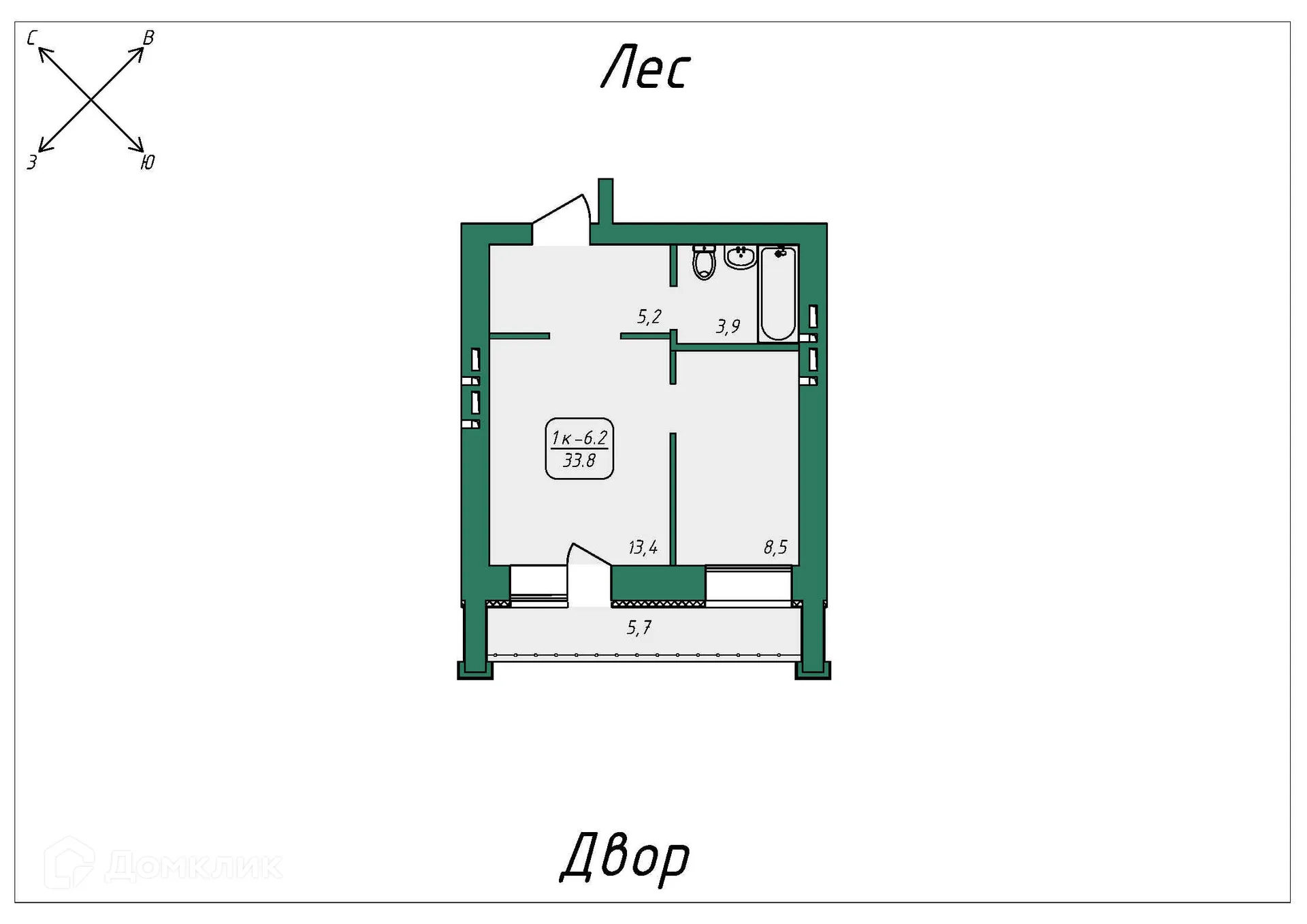 Фото квартиры в ЖК Нижний 51