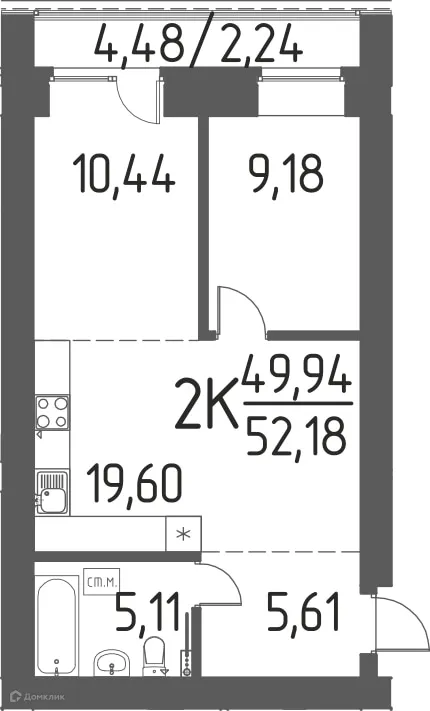 Фото квартиры в ЖК Времена года
