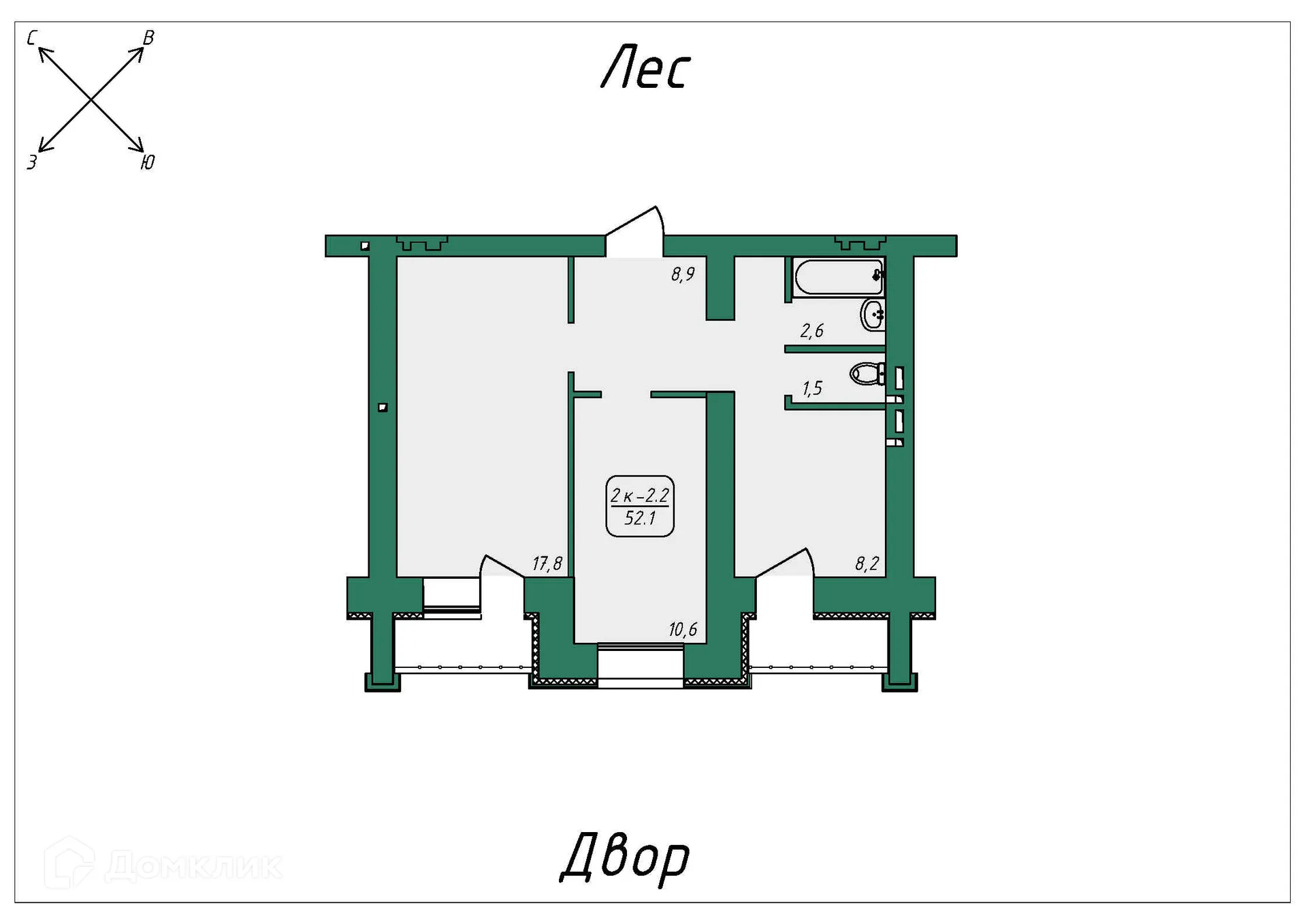 Фото квартиры в ЖК Нижний 51