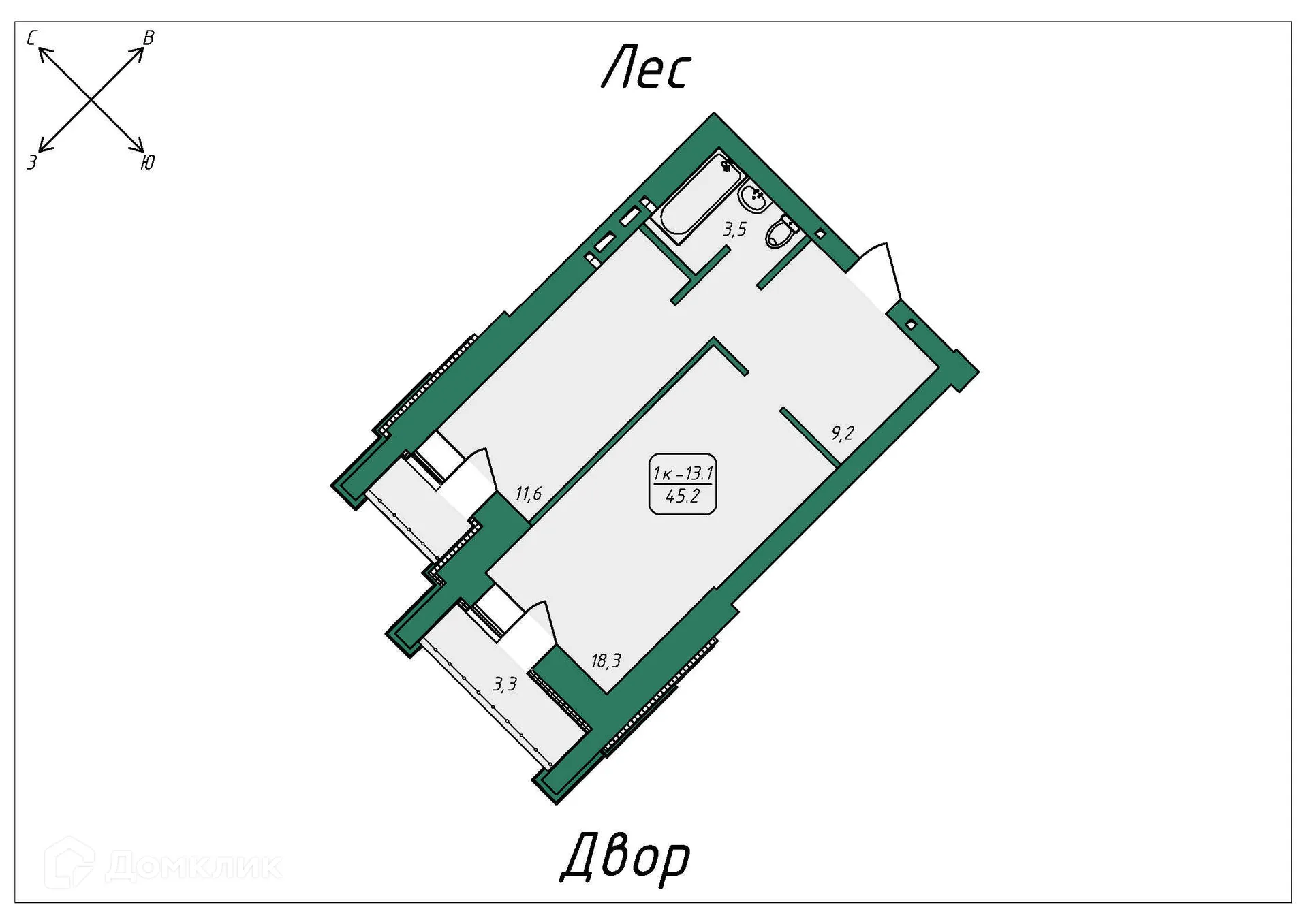 Фото квартиры в ЖК Нижний 51