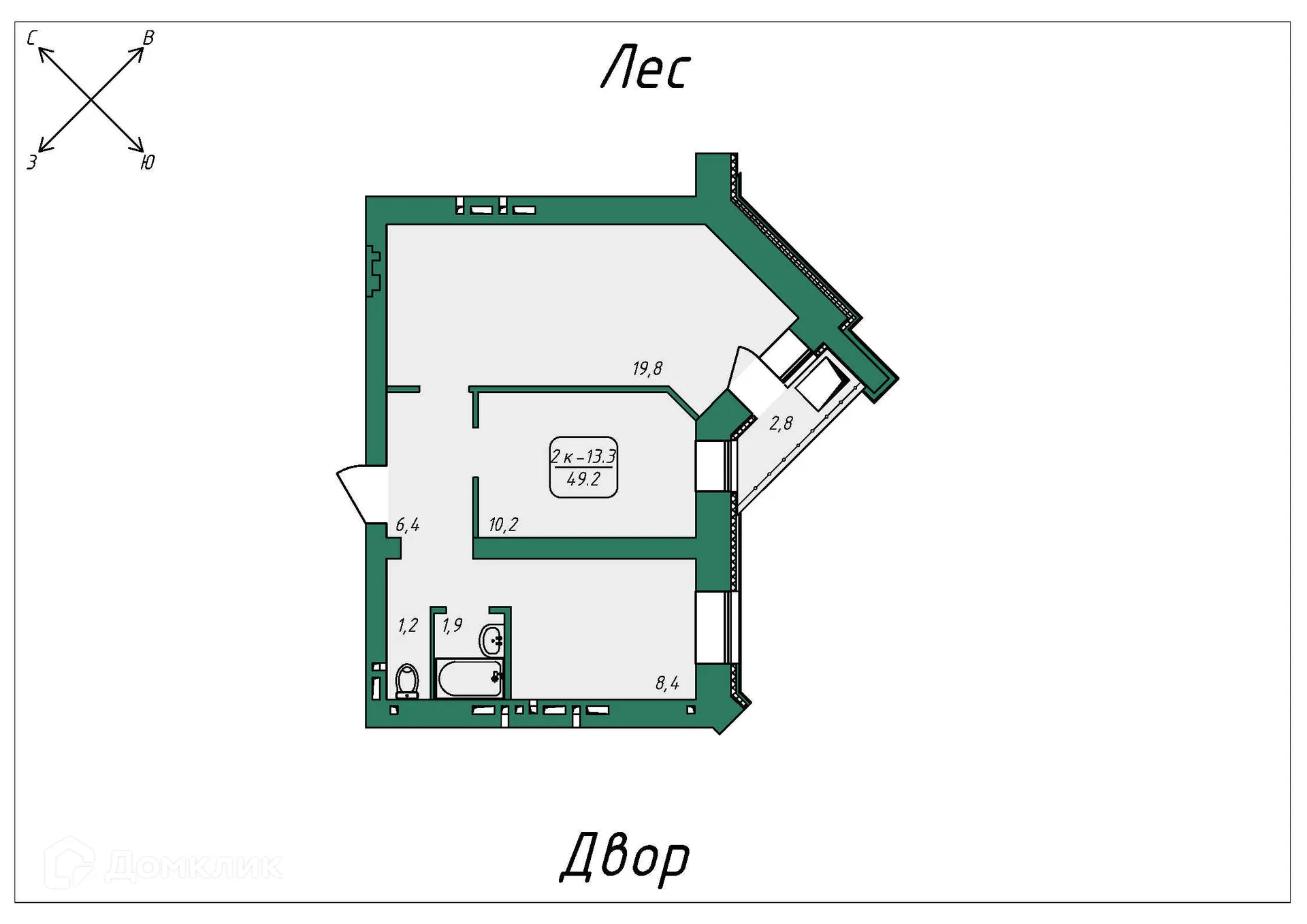 Фото квартиры в ЖК Нижний 51