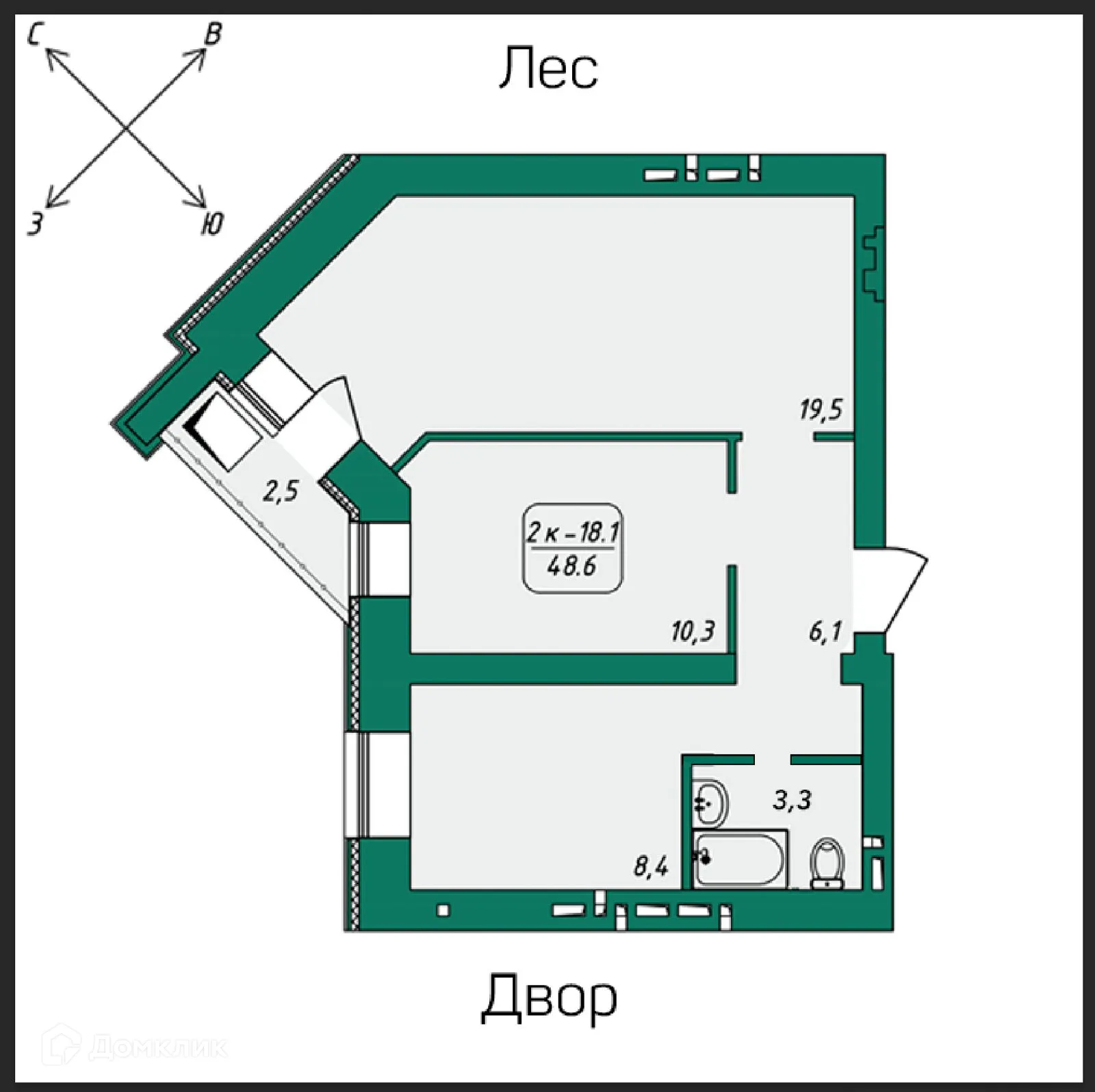 Фото квартиры в ЖК Нижний 51