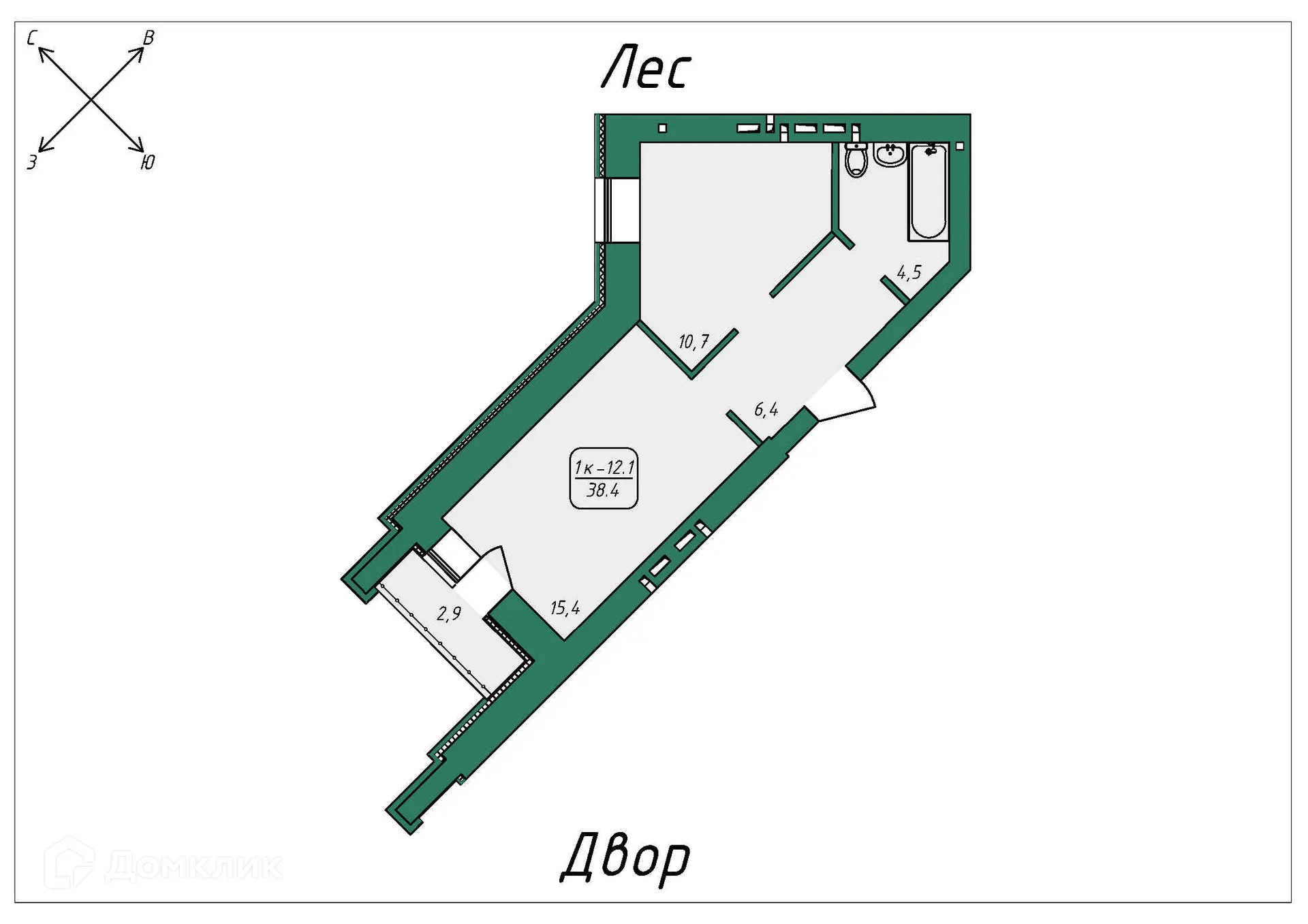 Фото квартиры в ЖК Нижний 51
