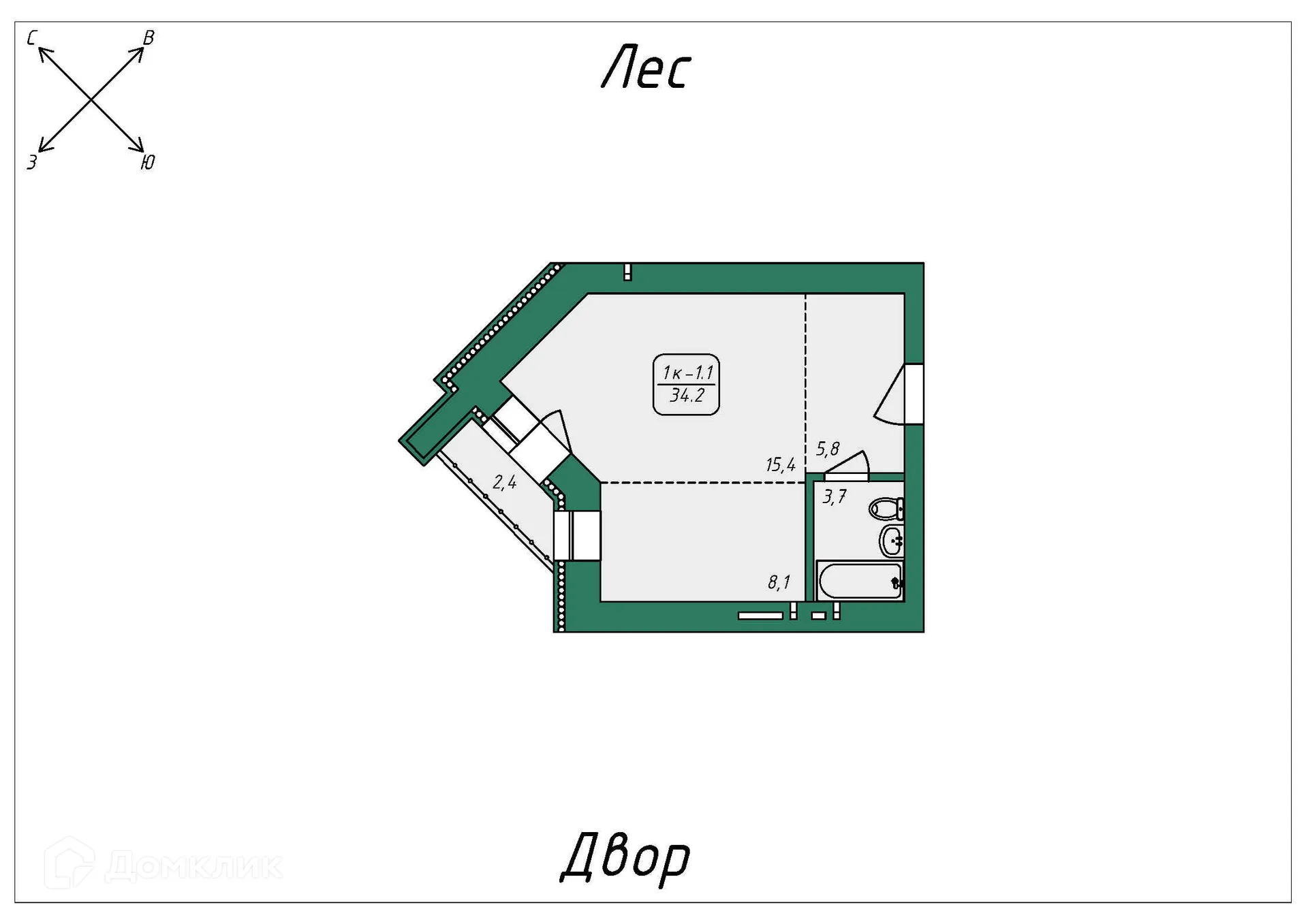 Фото квартиры в ЖК Нижний 51