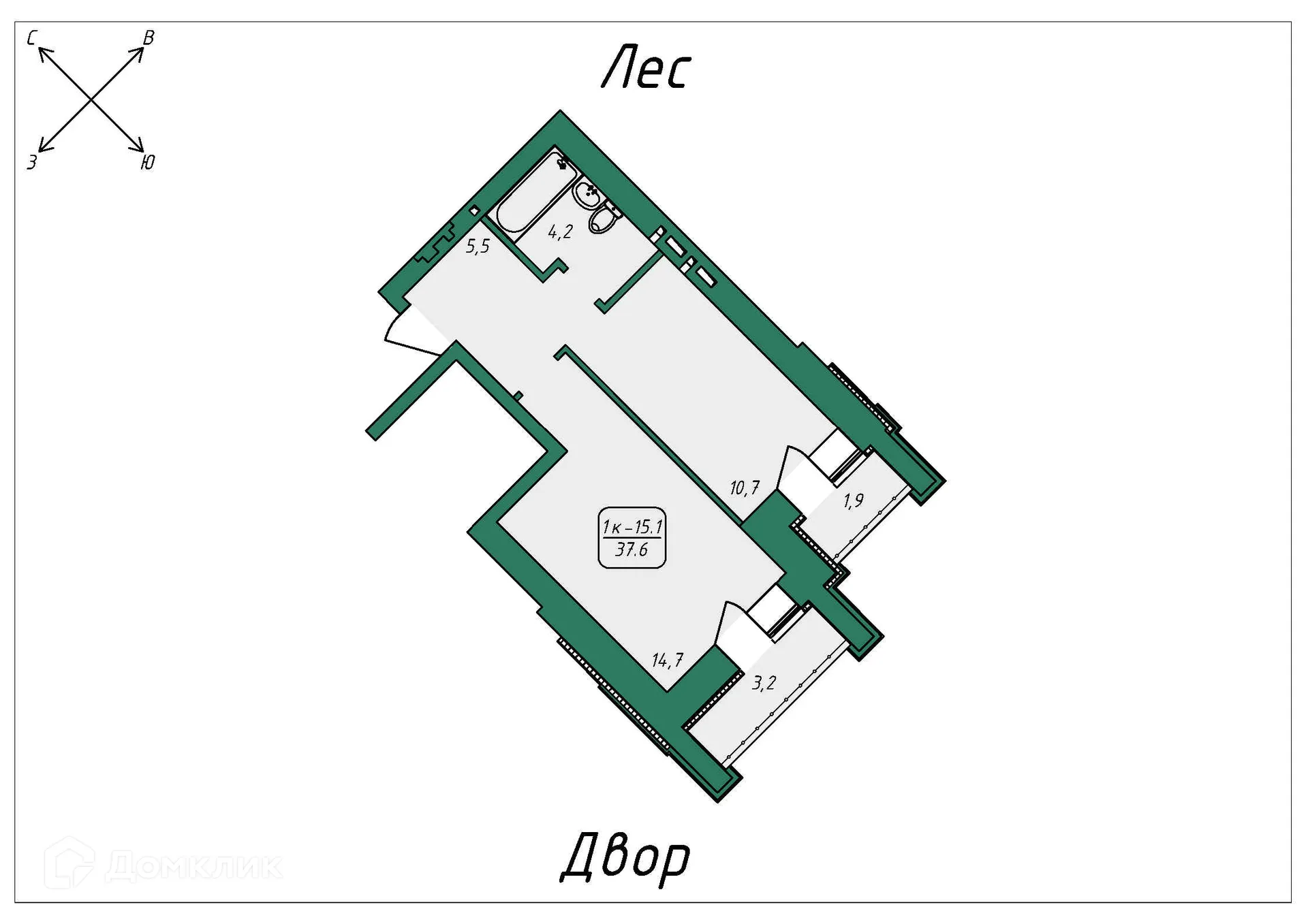 Фото квартиры в ЖК Нижний 51