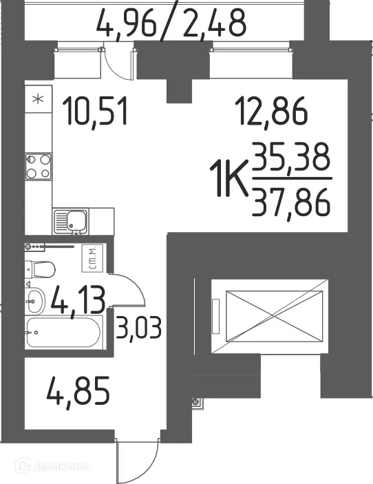 Фото квартиры в ЖК Времена года