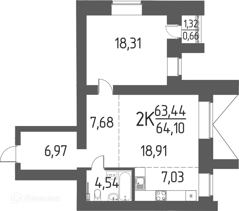 Фото квартиры в ЖК Времена года