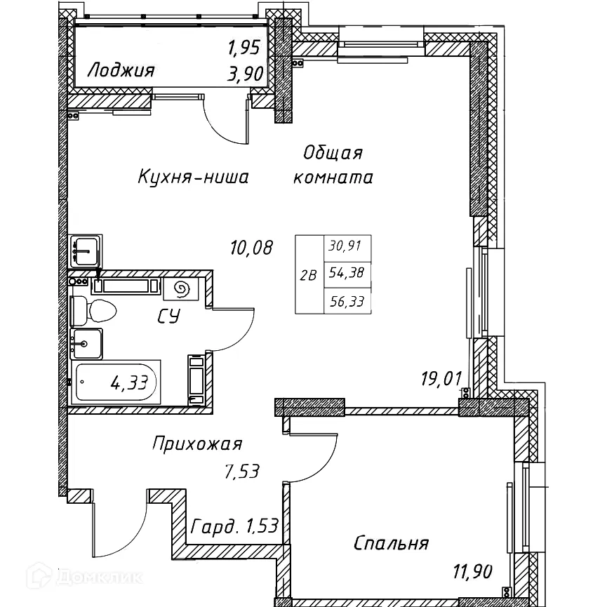 Фото квартиры в ЖК МАГИСТРАЛЬ