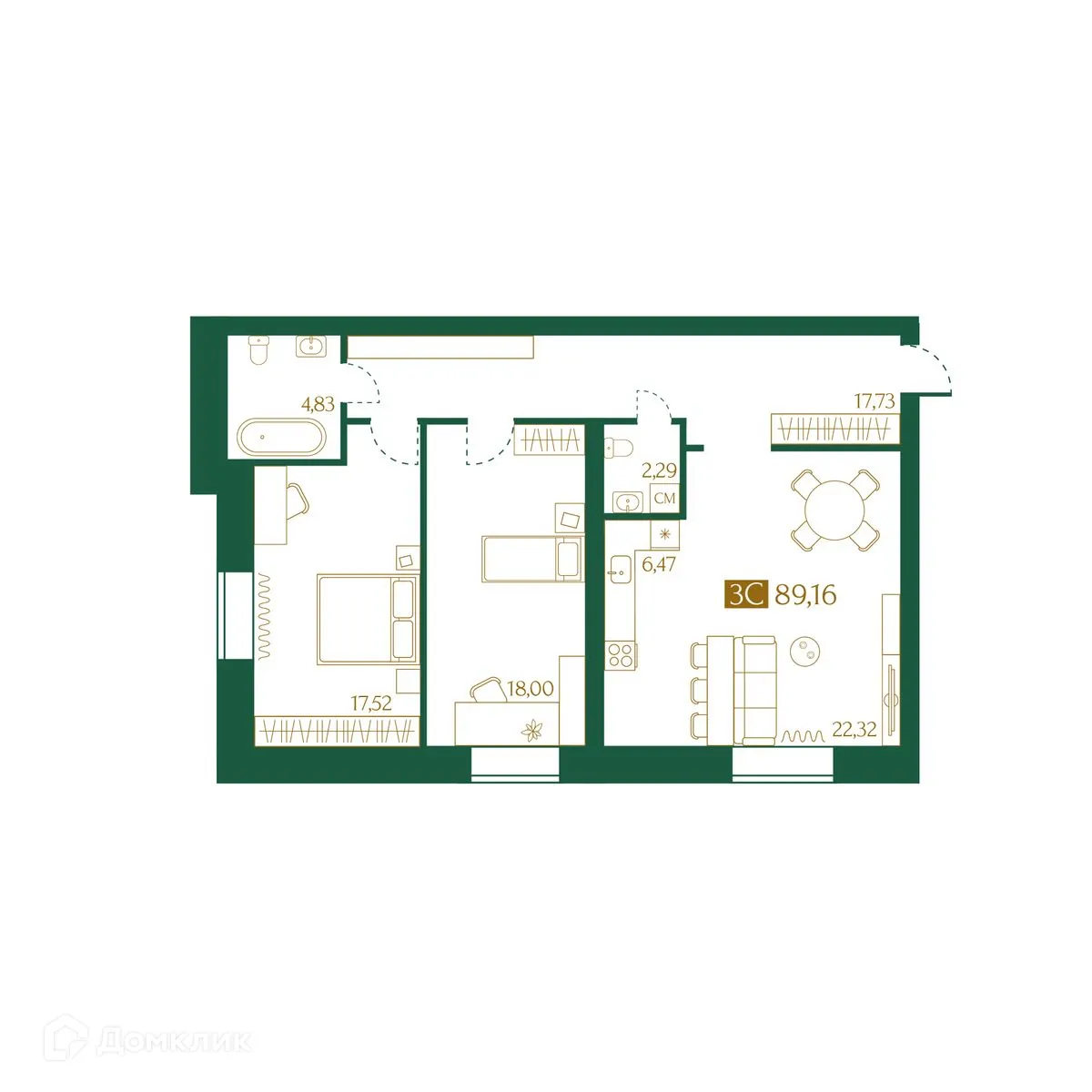 Фото квартиры в ЖК "Salt park ( Солт парк)"