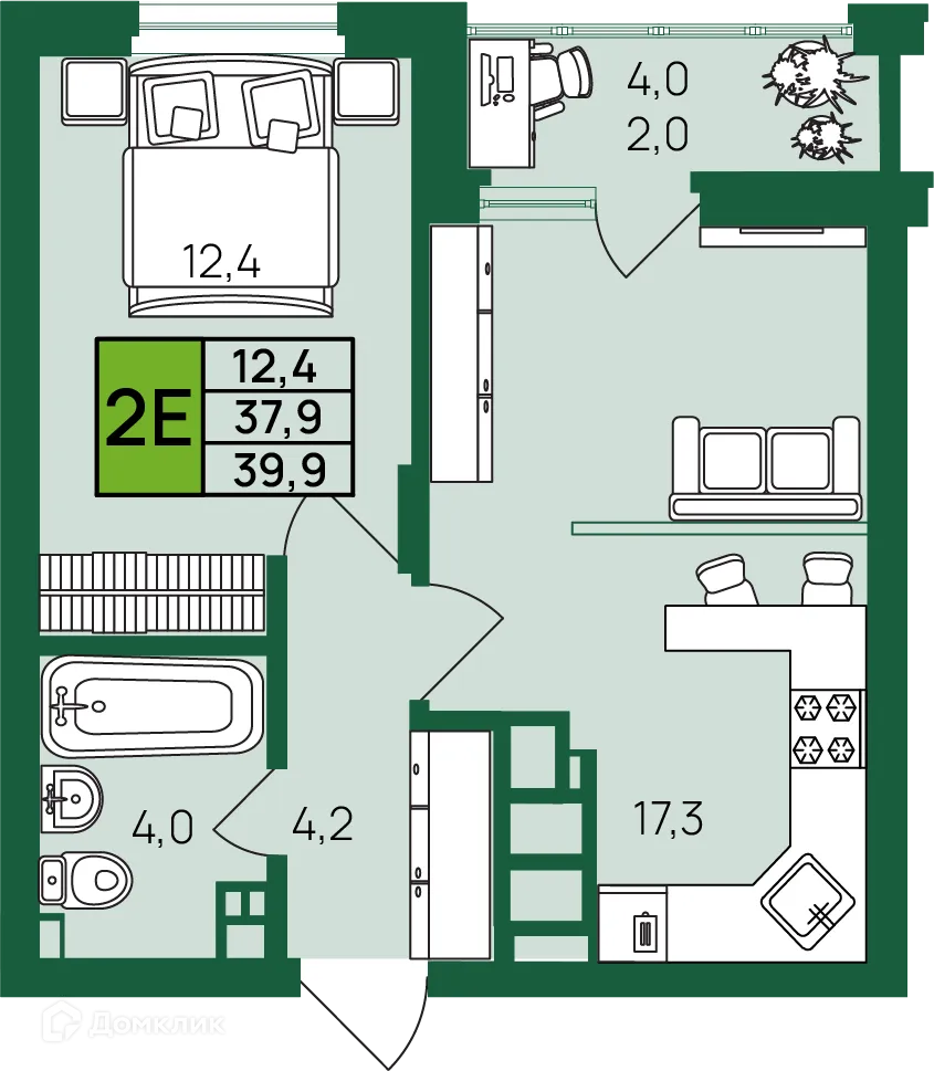 Фото квартиры в ЖК НАСТОЯЩИЙ