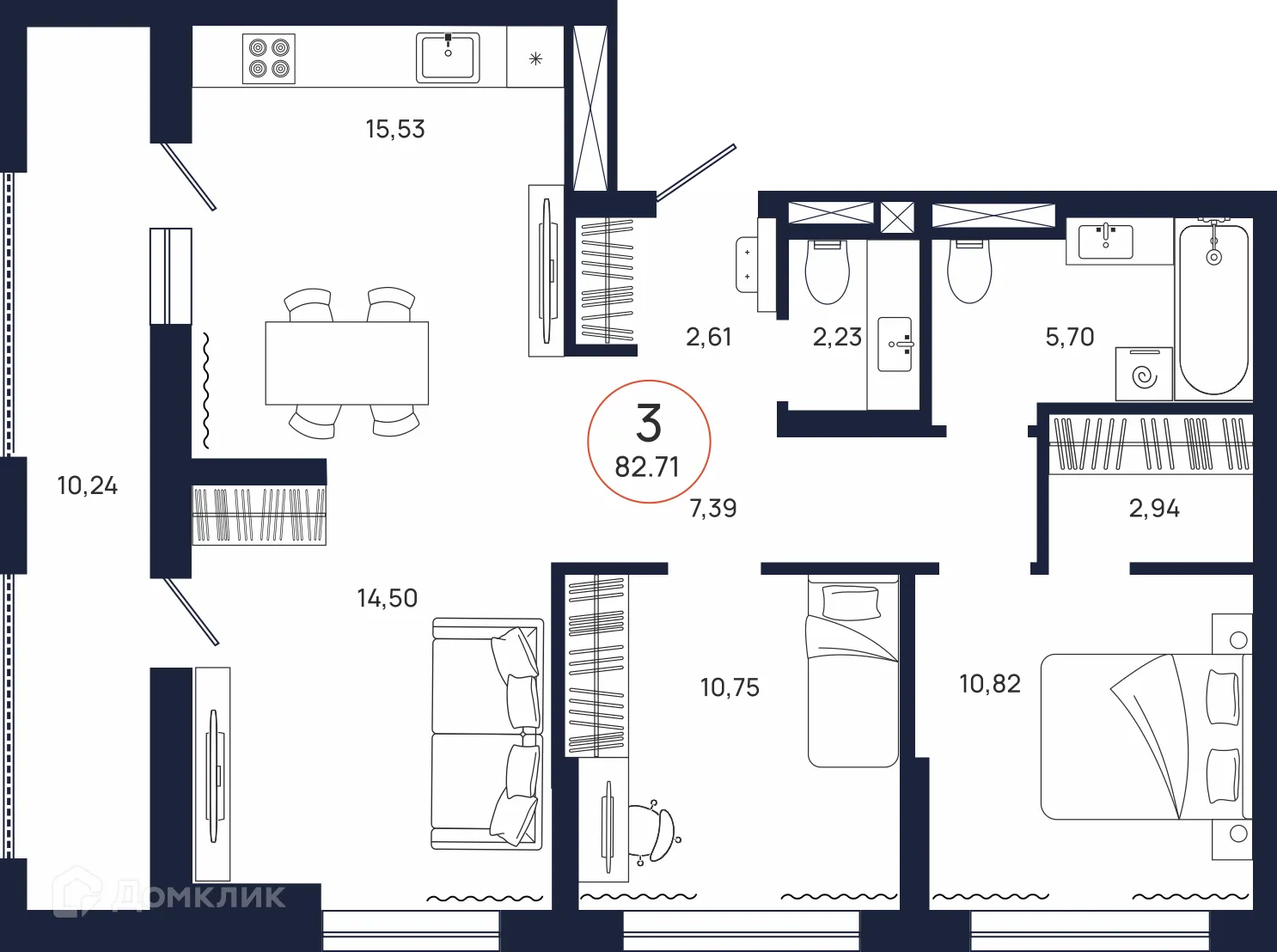 Фото квартиры в ЖК Квартал Культура