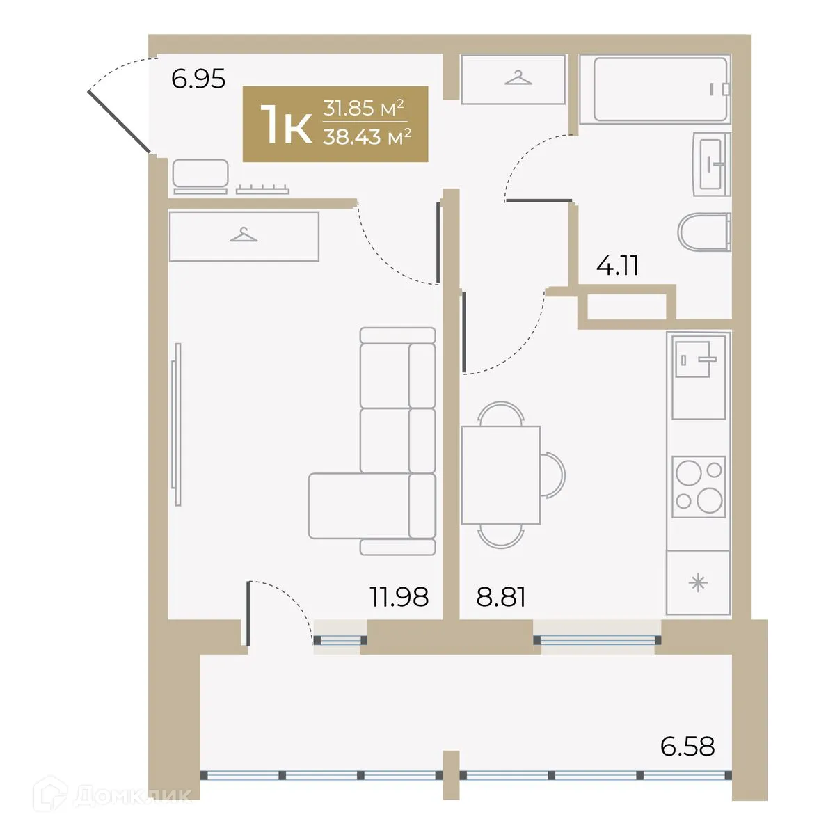 Фото квартиры в ЖК Спутник-2