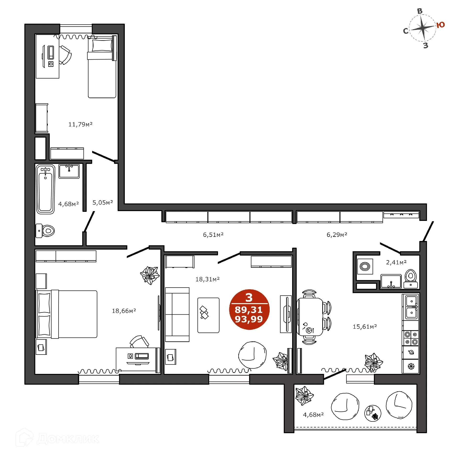 Фото квартиры в ЖК "СПУТНИК"