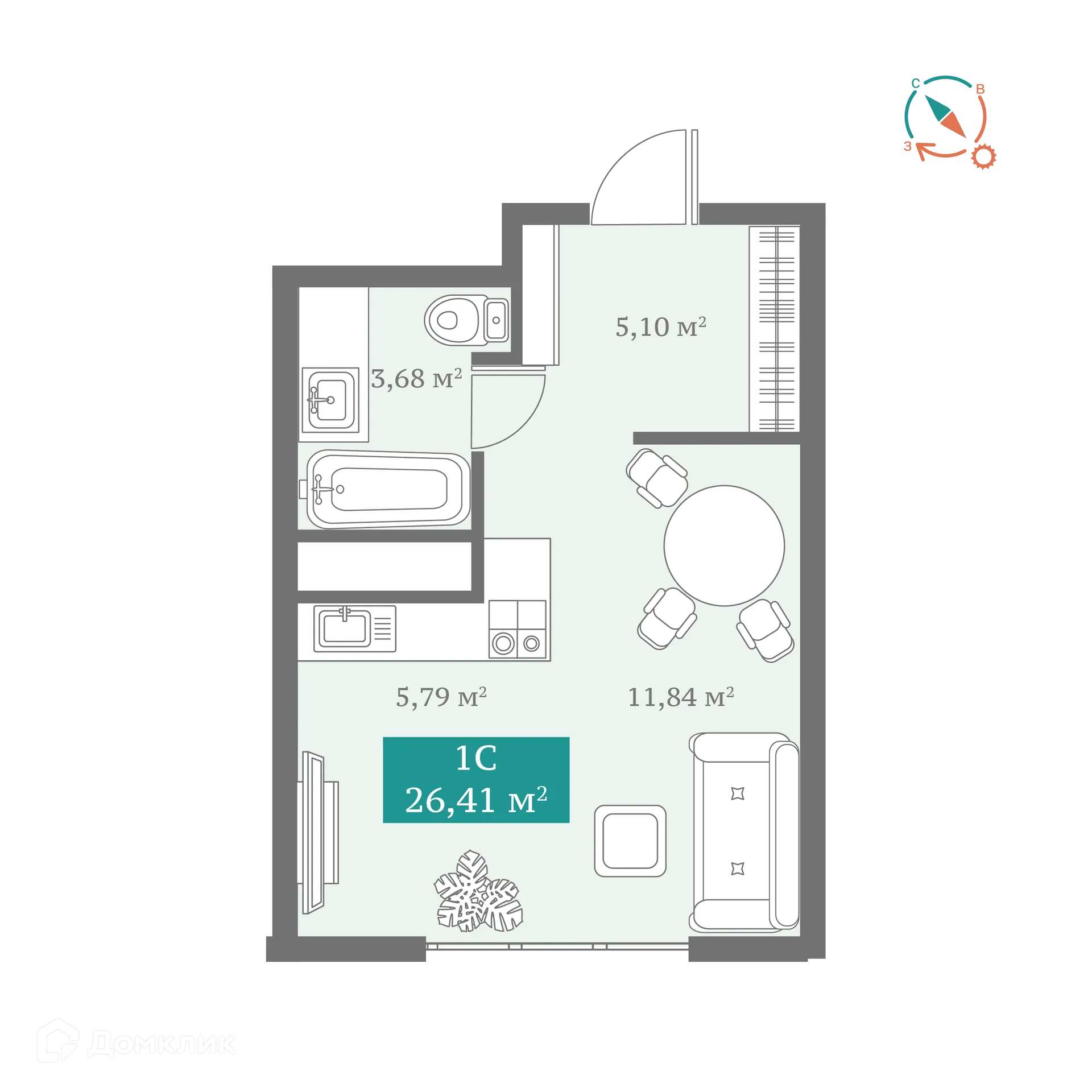 Фото квартиры в ЖК ДомОтель