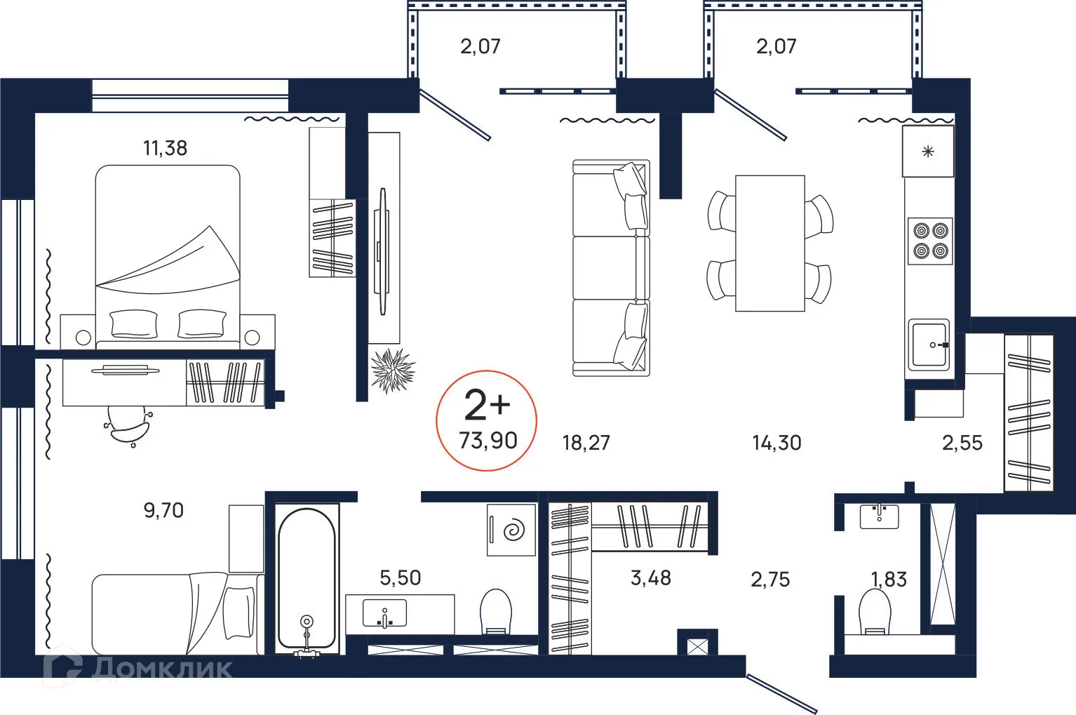 Фото квартиры в ЖК Квартал Культура