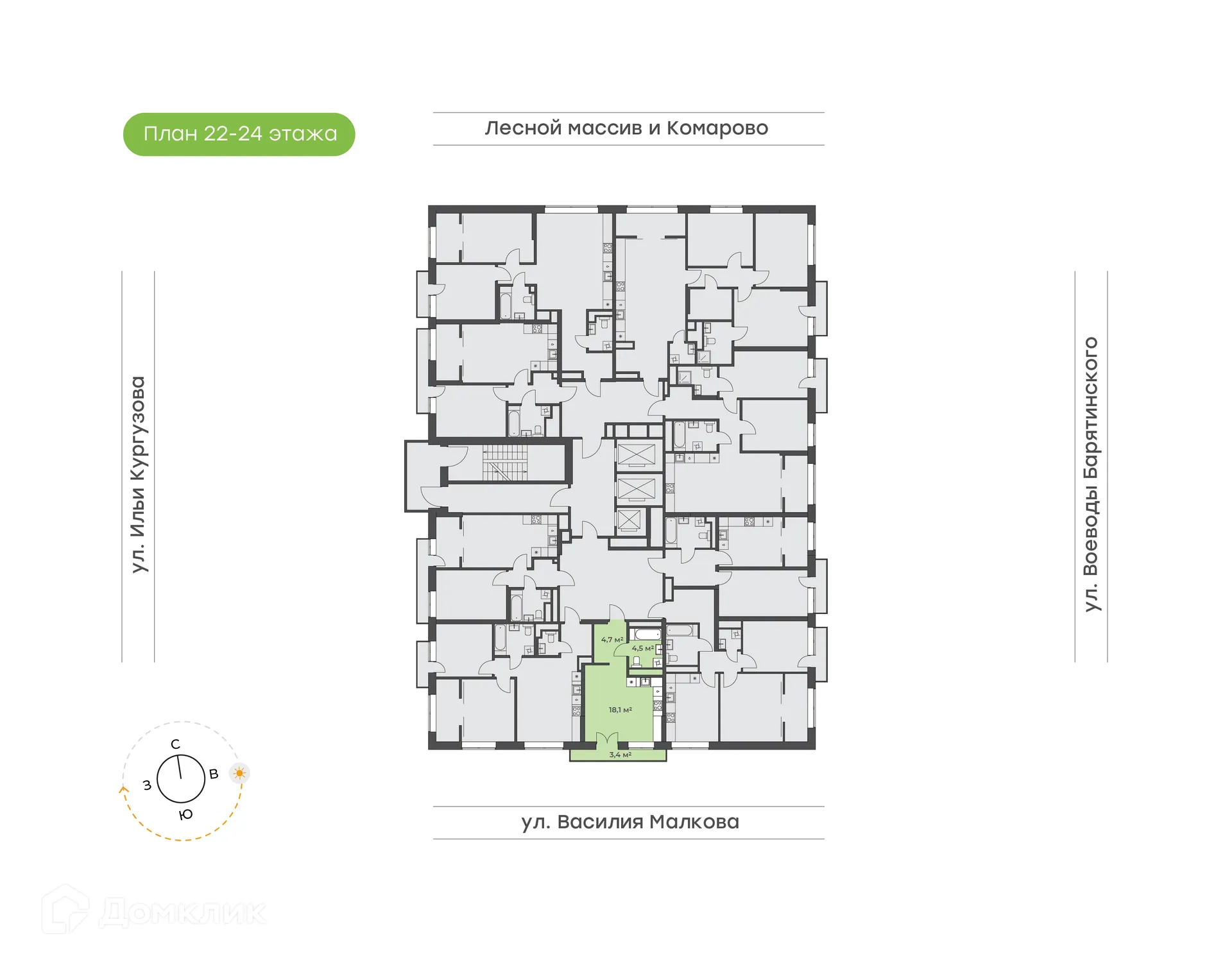 Фото квартиры в ЖК Ботаника в  Комарово парк
