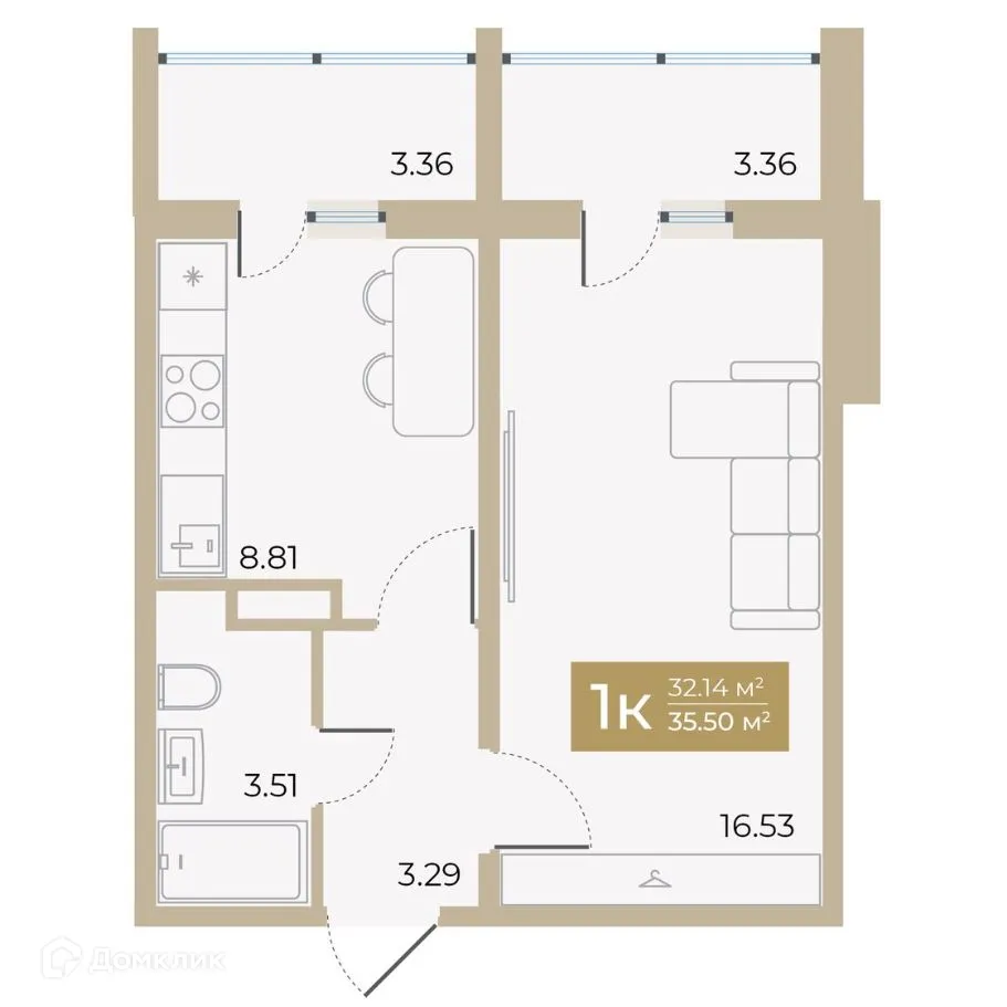 Фото квартиры в ЖК Спутник-2