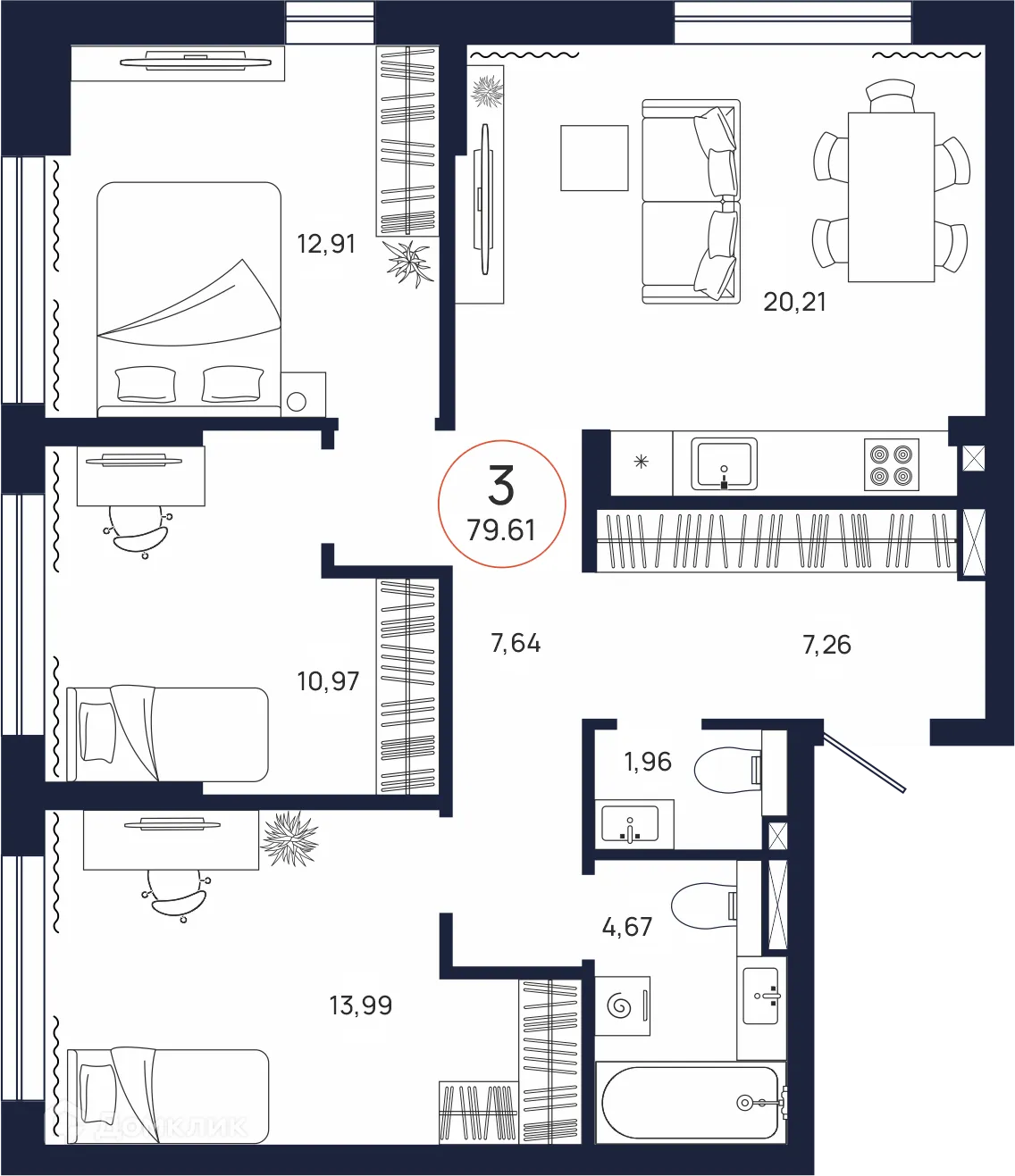 Фото квартиры в ЖК Квартал Культура