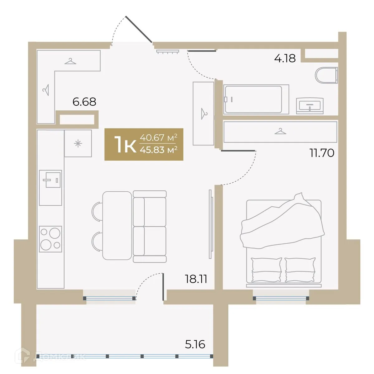 Фото квартиры в ЖК Спутник-2