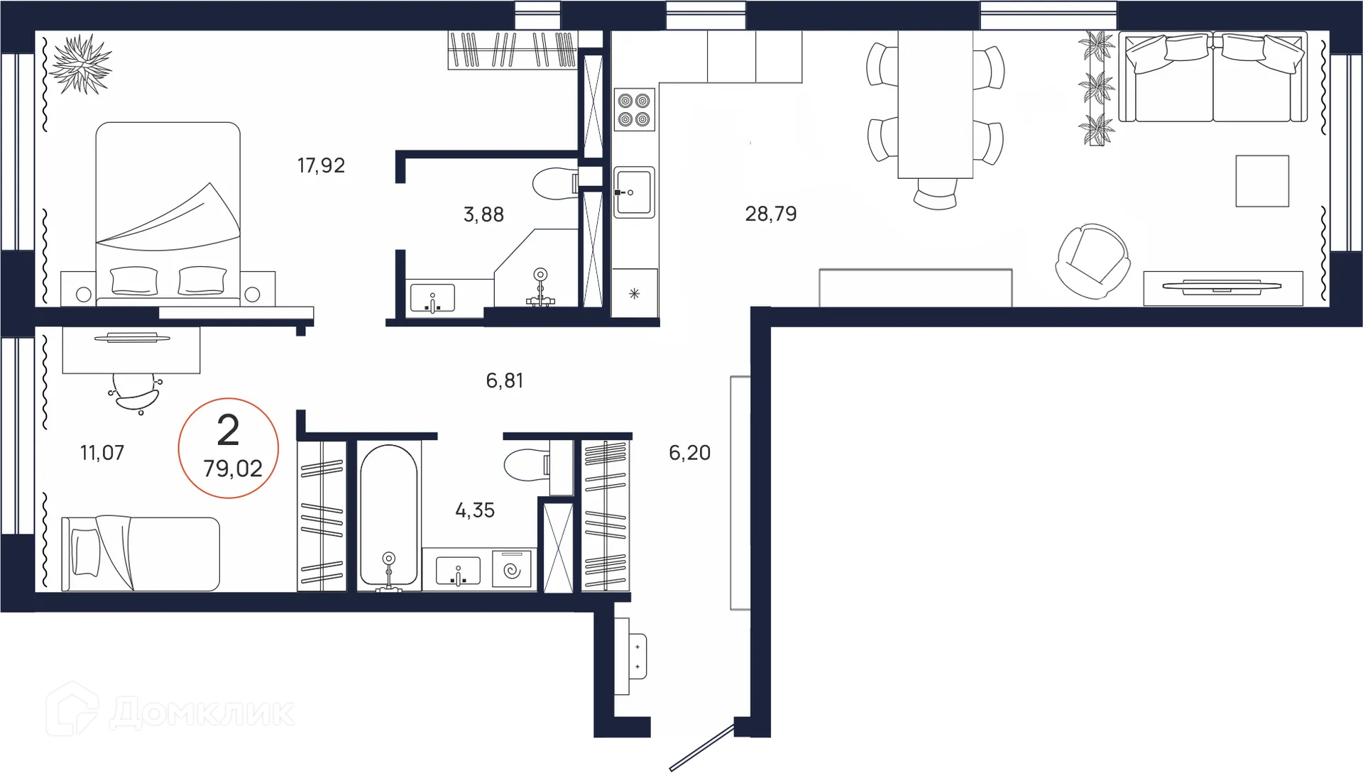 Фото квартиры в ЖК Квартал Культура