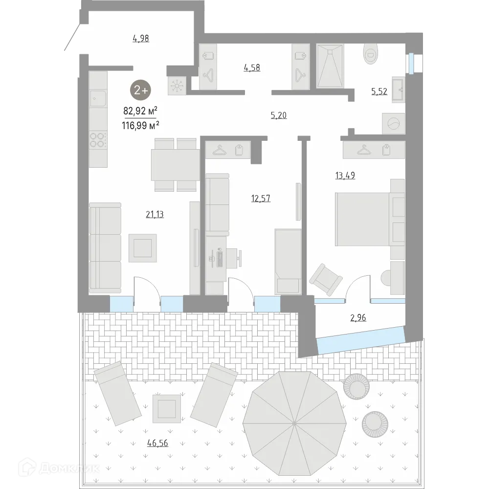 Фото квартиры в ЖК Кипрея Квартиры