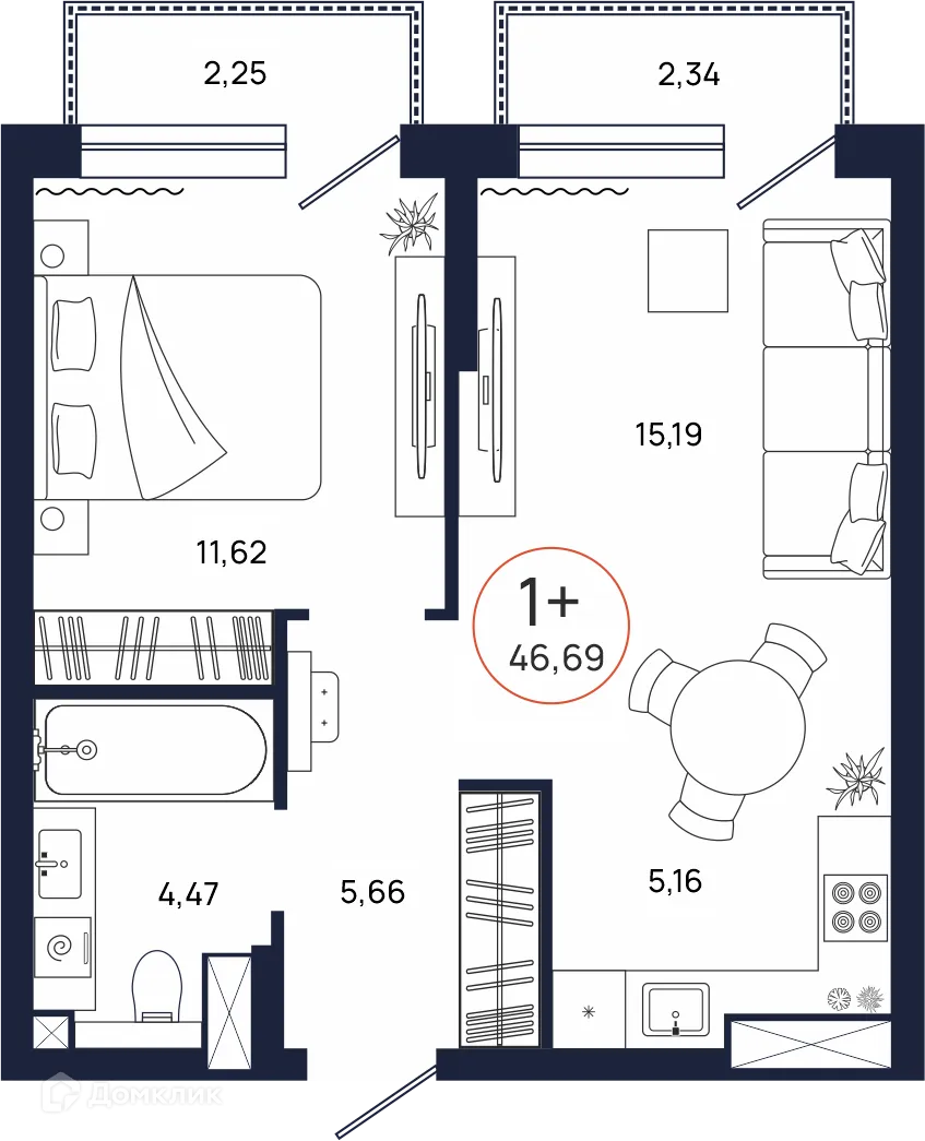 Фото квартиры в ЖК Квартал Культура