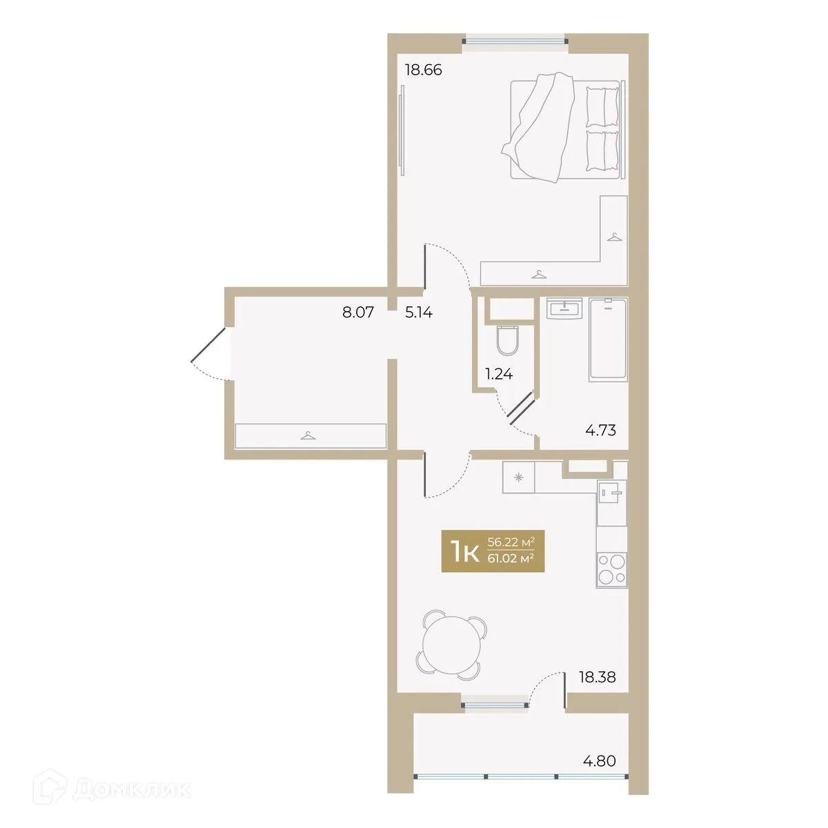 Фото квартиры в ЖК Спутник-2