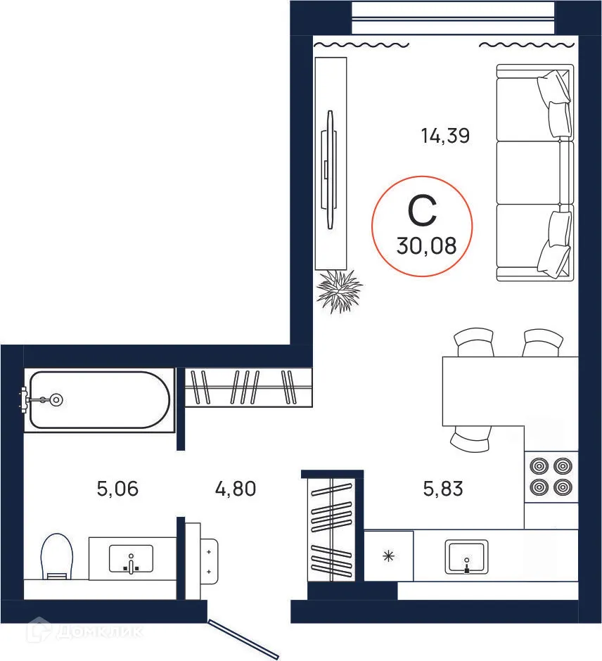 Фото квартиры в ЖК Квартал Культура