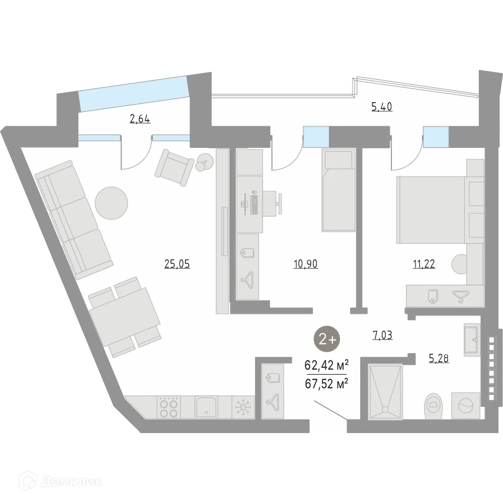 Фото квартиры в ЖК Кипрея Квартиры