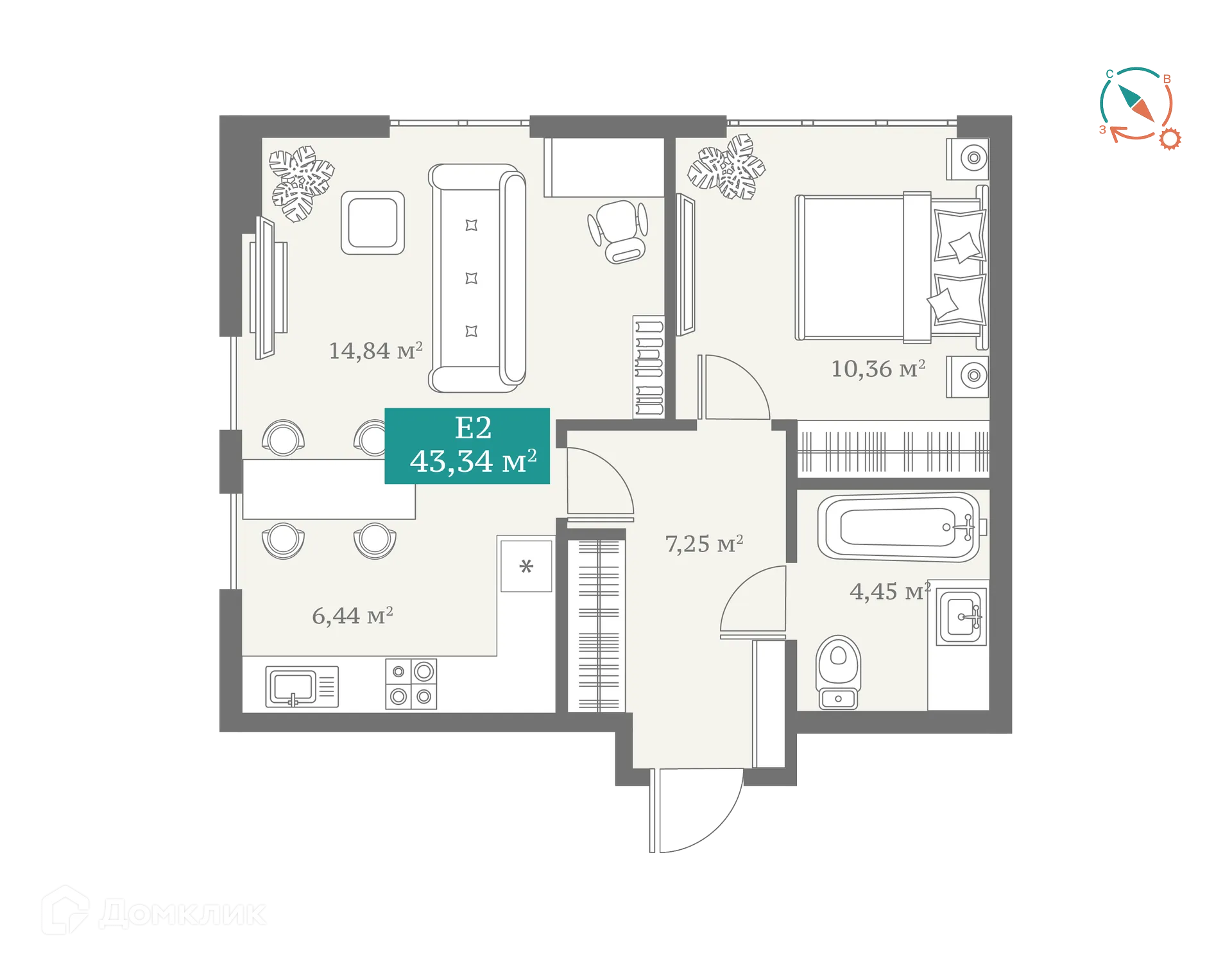 Фото квартиры в ЖК ДомОтель