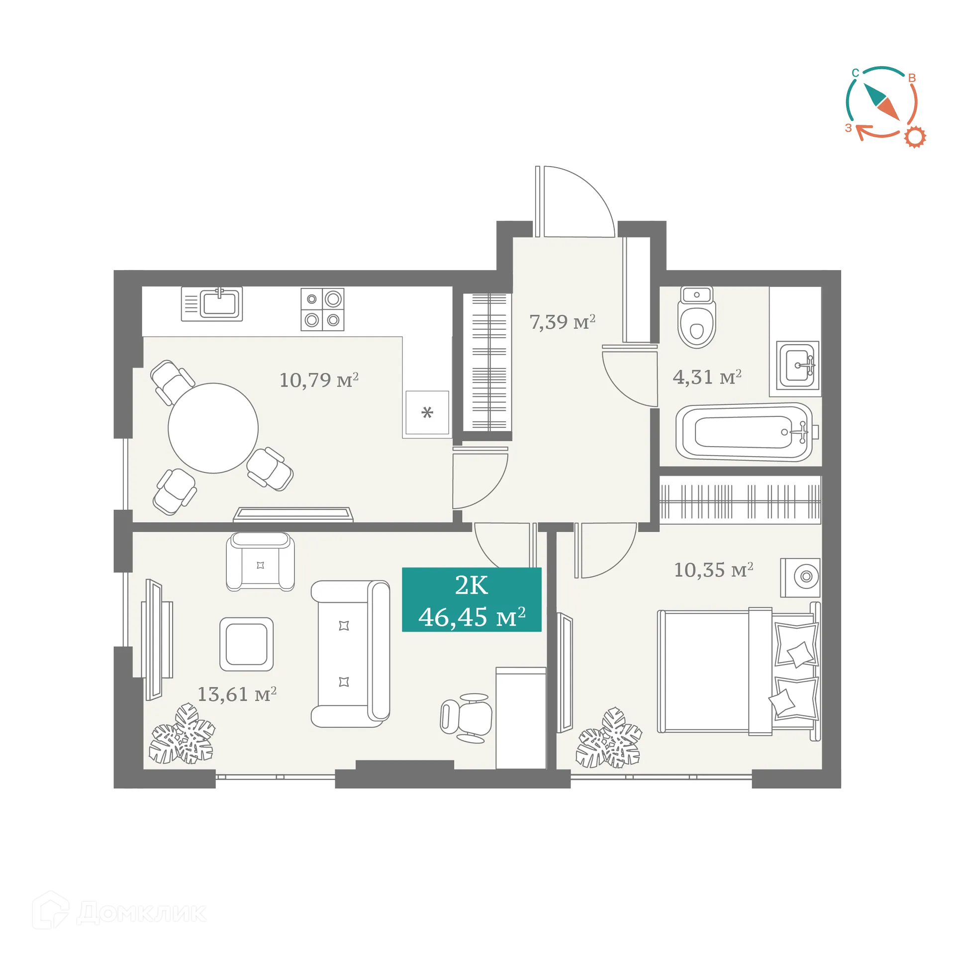 Фото квартиры в ЖК ДомОтель