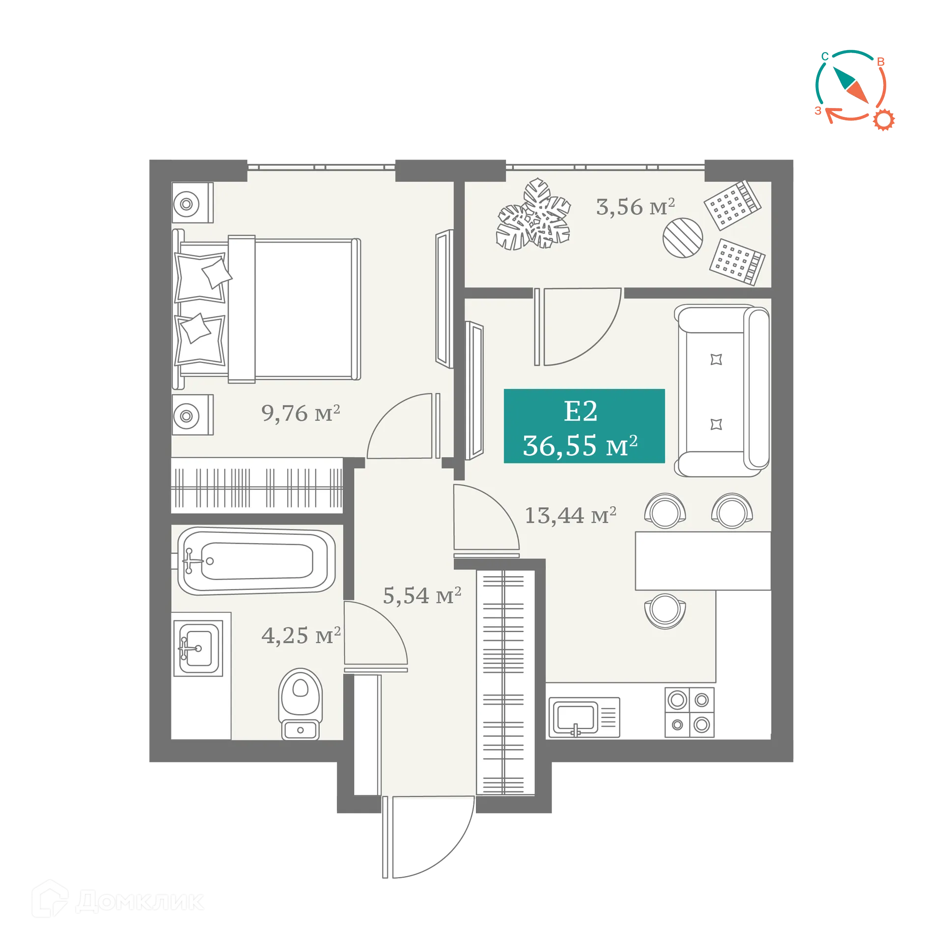 Фото квартиры в ЖК ДомОтель