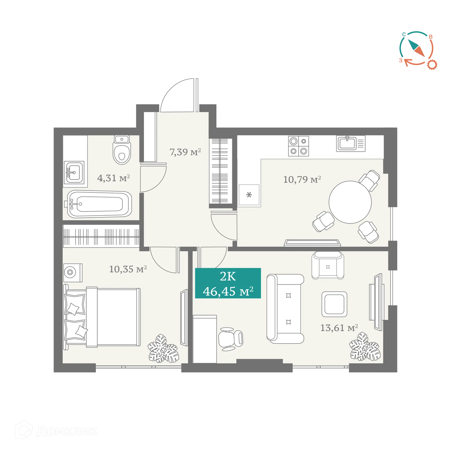 Фото квартиры в ЖК ДомОтель