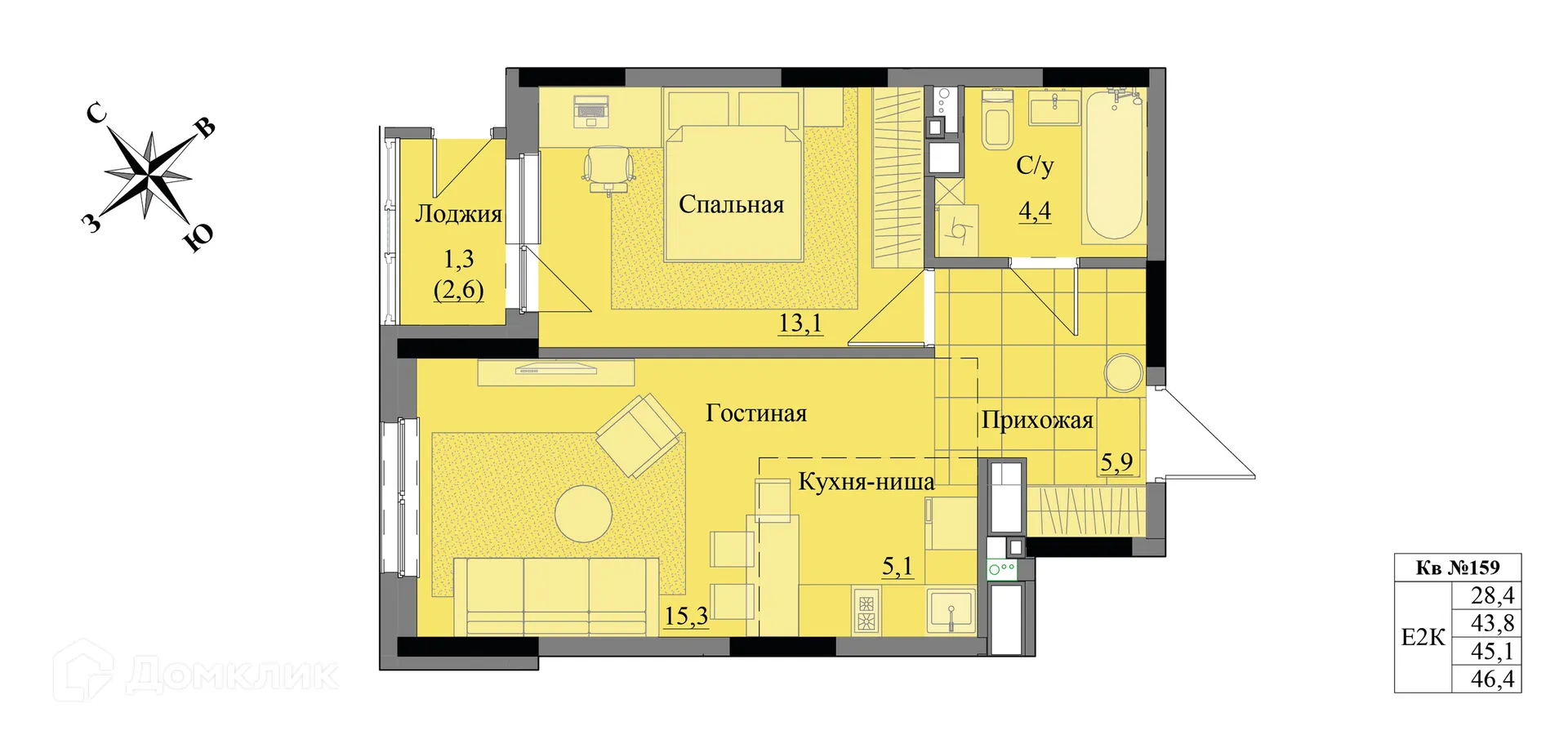 Фото квартиры в ЖК Краски леса