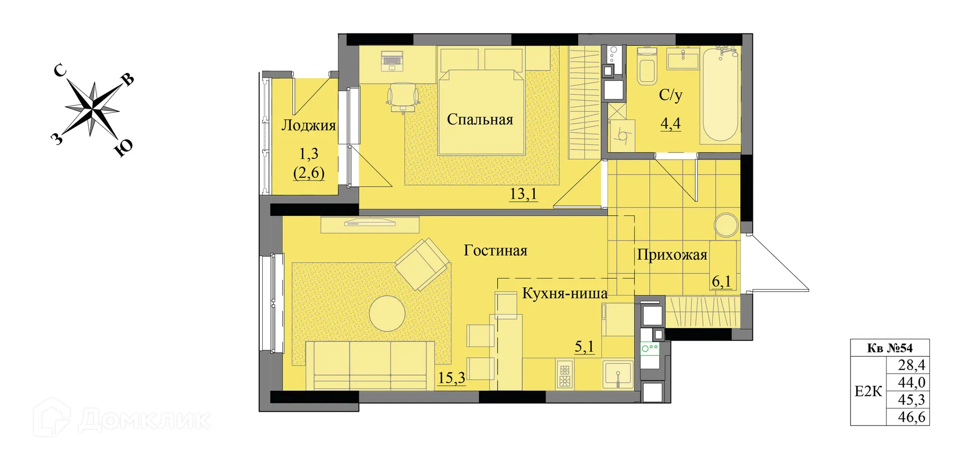 Фото квартиры в ЖК Краски леса