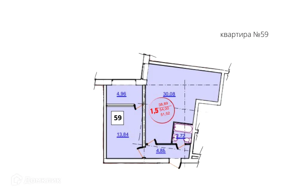 Фото квартиры в ЖК Жилой дом Бавария-2