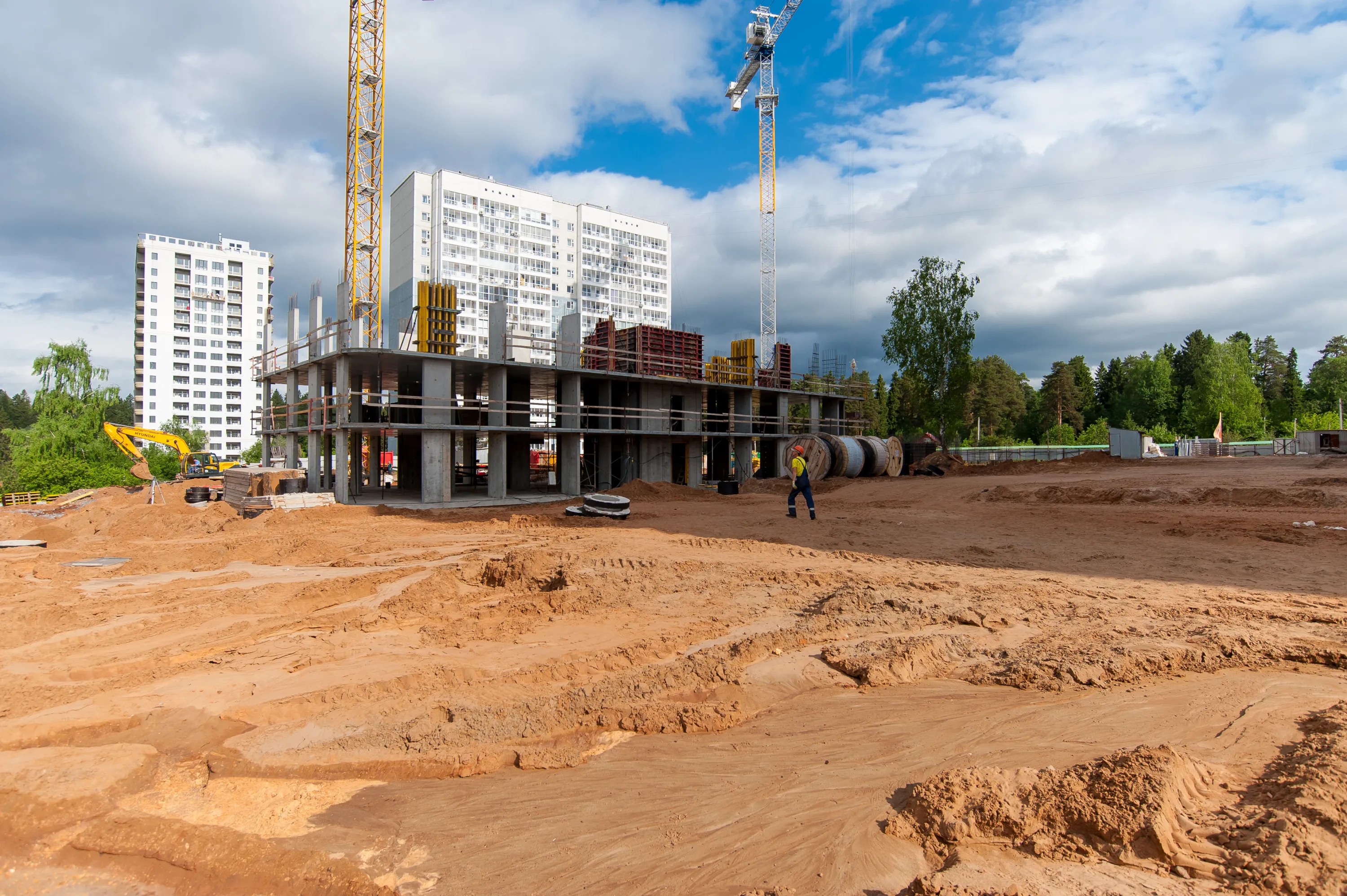 ЖК Парк-квартал "Атмосфера", 1 дом ход строительства