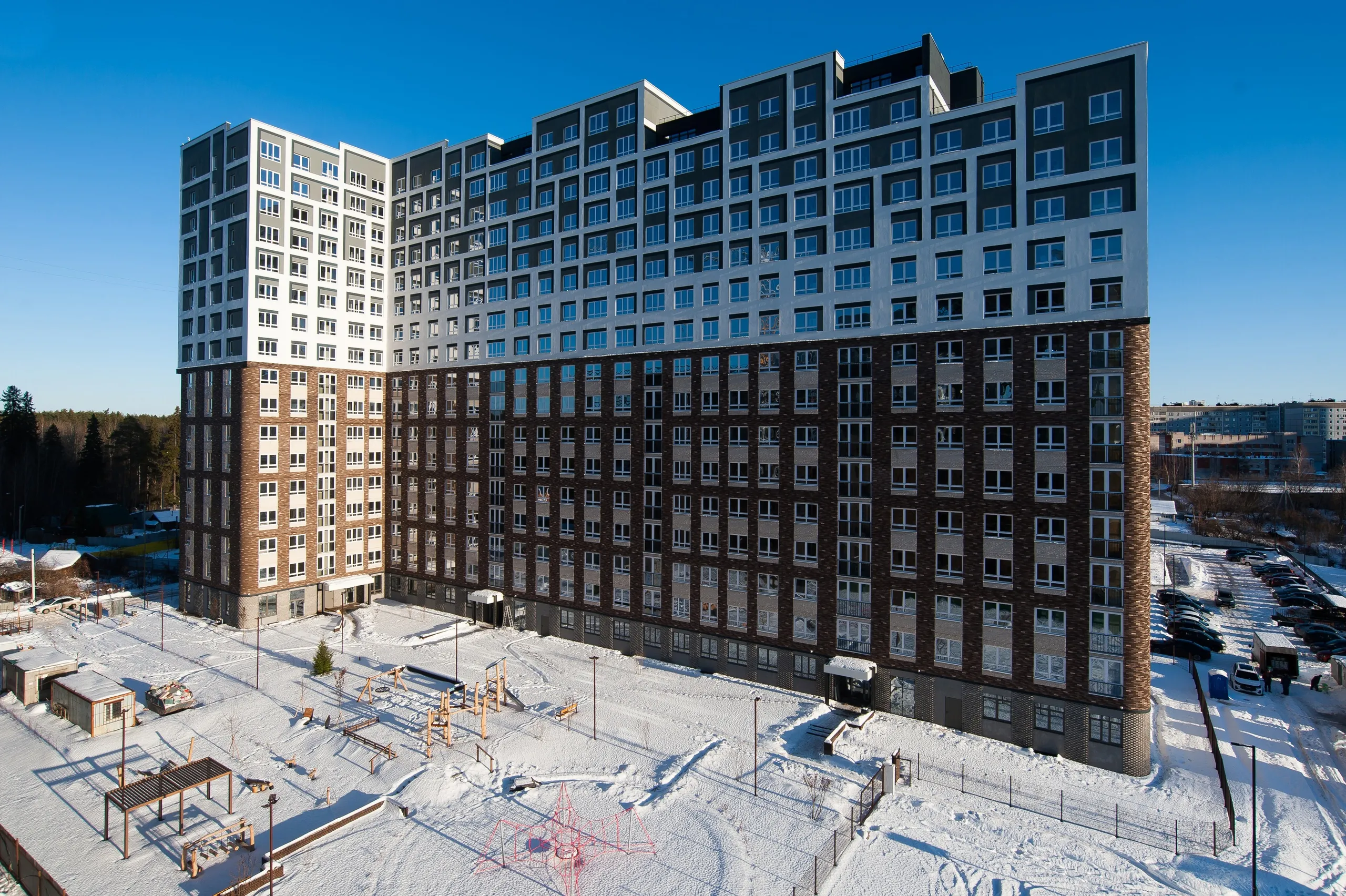 ЖК Парк-квартал "Атмосфера", 1 дом ход строительства