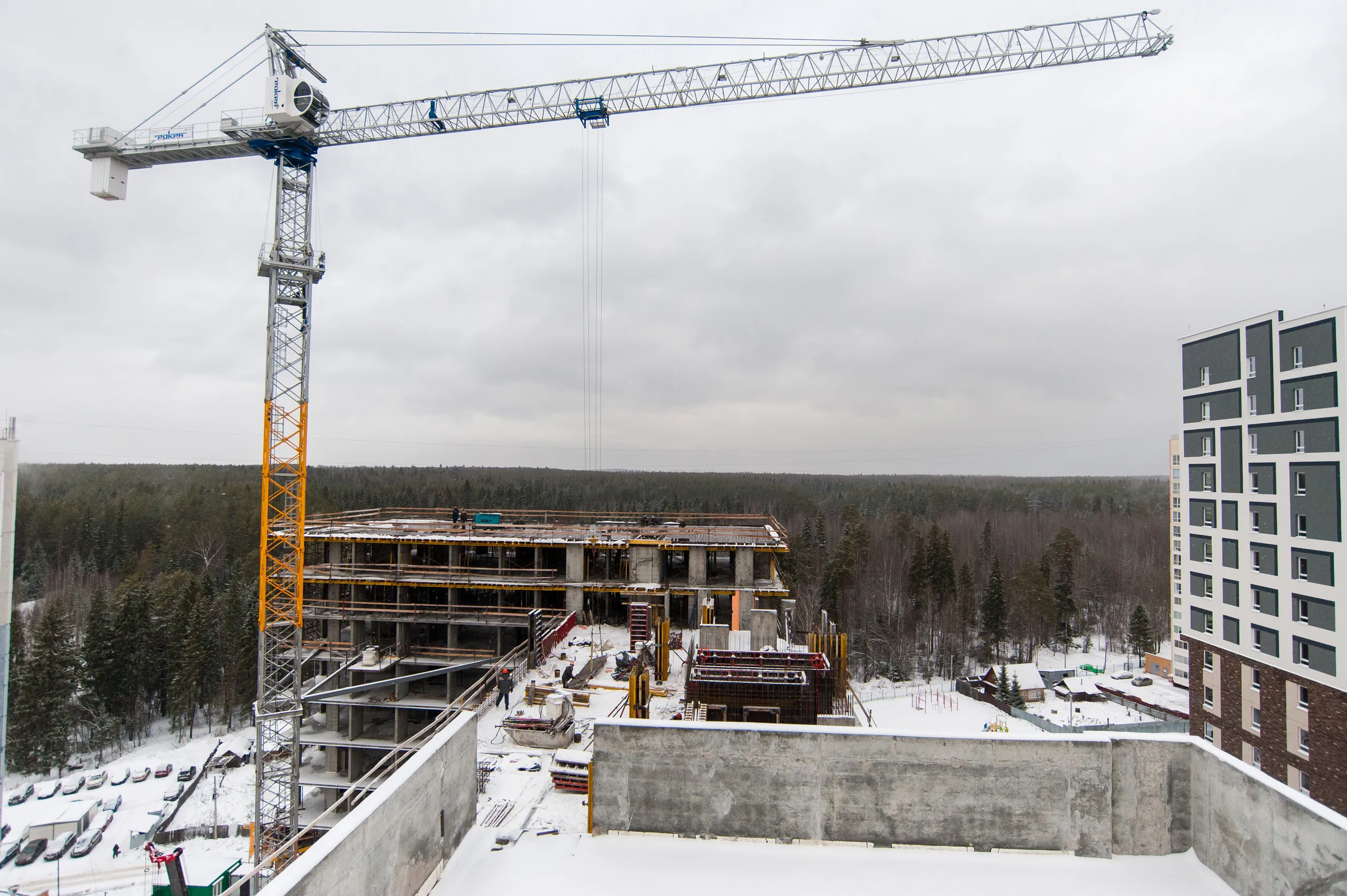 ЖК Парк-квартал "Атмосфера", 1 дом ход строительства