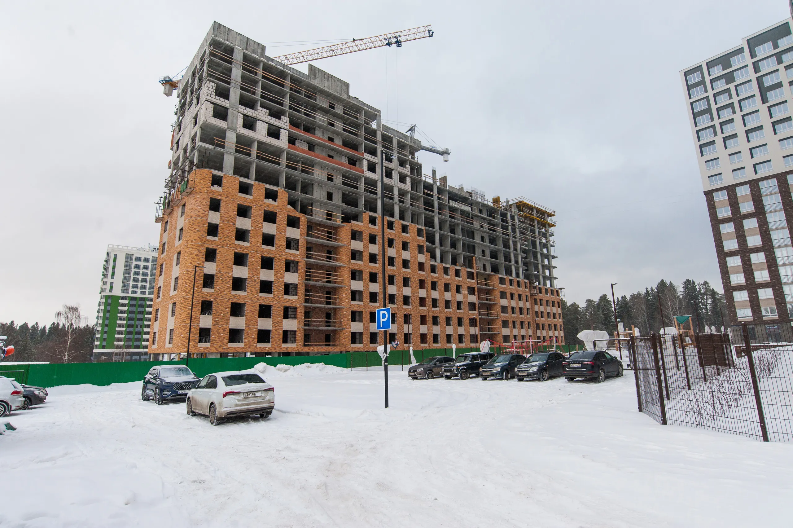 ЖК Парк-квартал "Атмосфера", 1 дом ход строительства