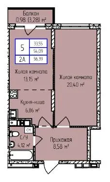 Фото квартиры в ЖК Мюнхен