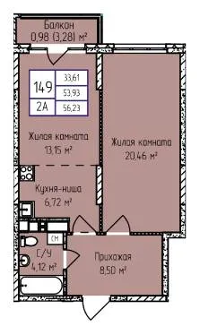 Фото квартиры в ЖК Мюнхен