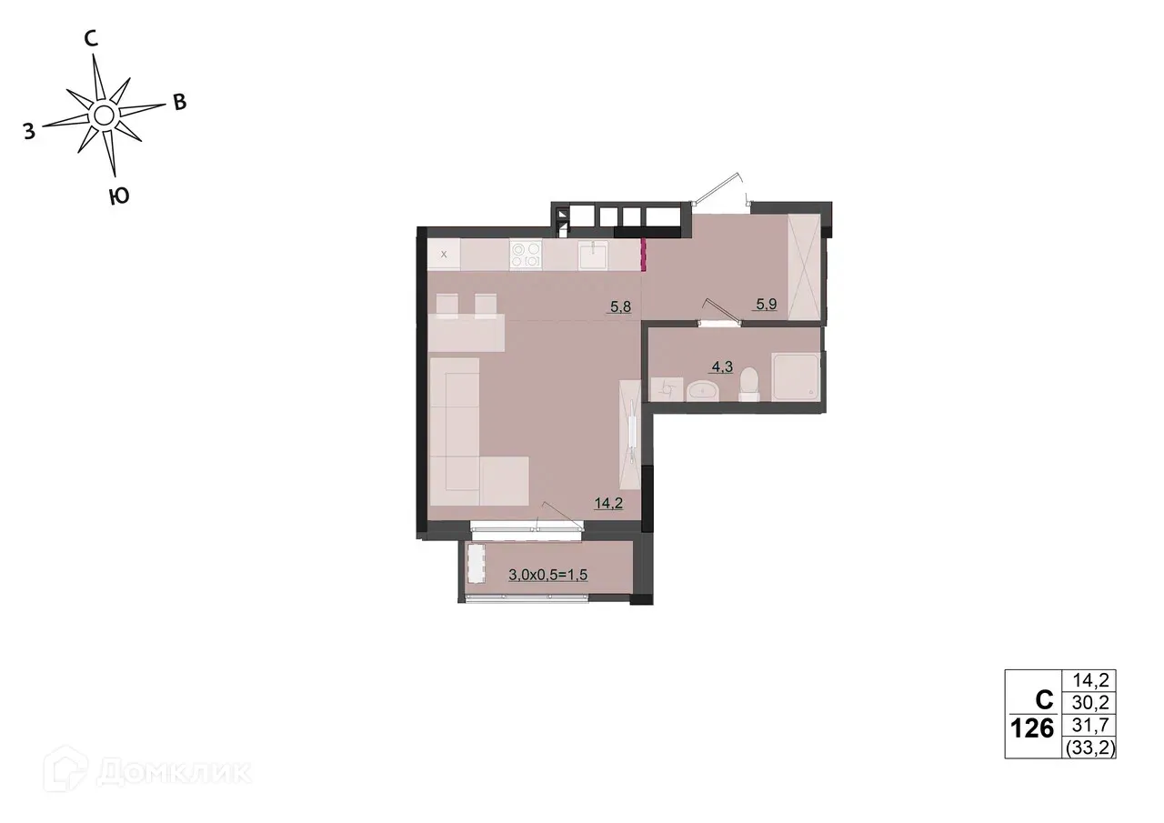 Фото квартиры в ЖК "Соседи"